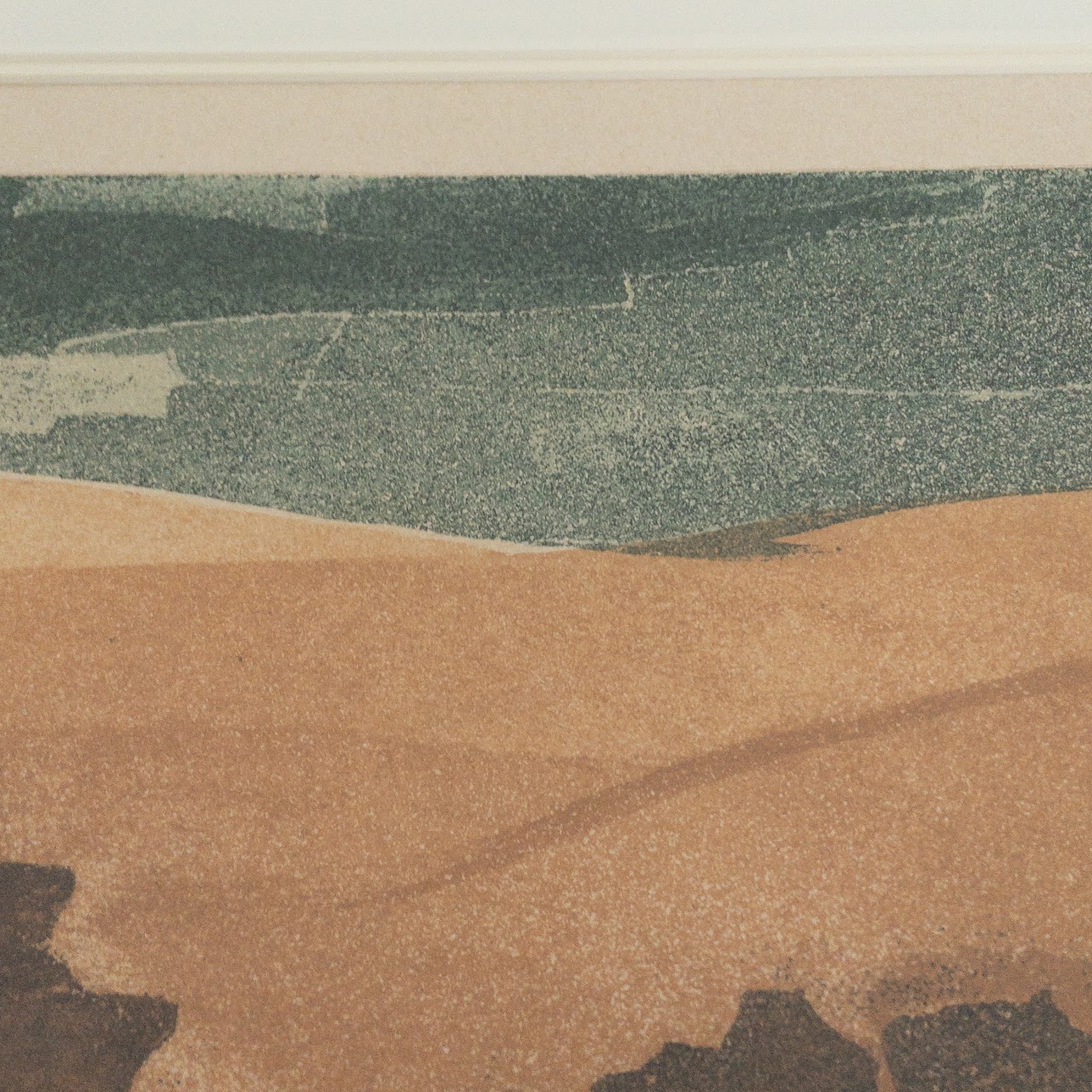 Gaby Edrei 'Sable Chaud' Signed Landscape Aquatint Etching