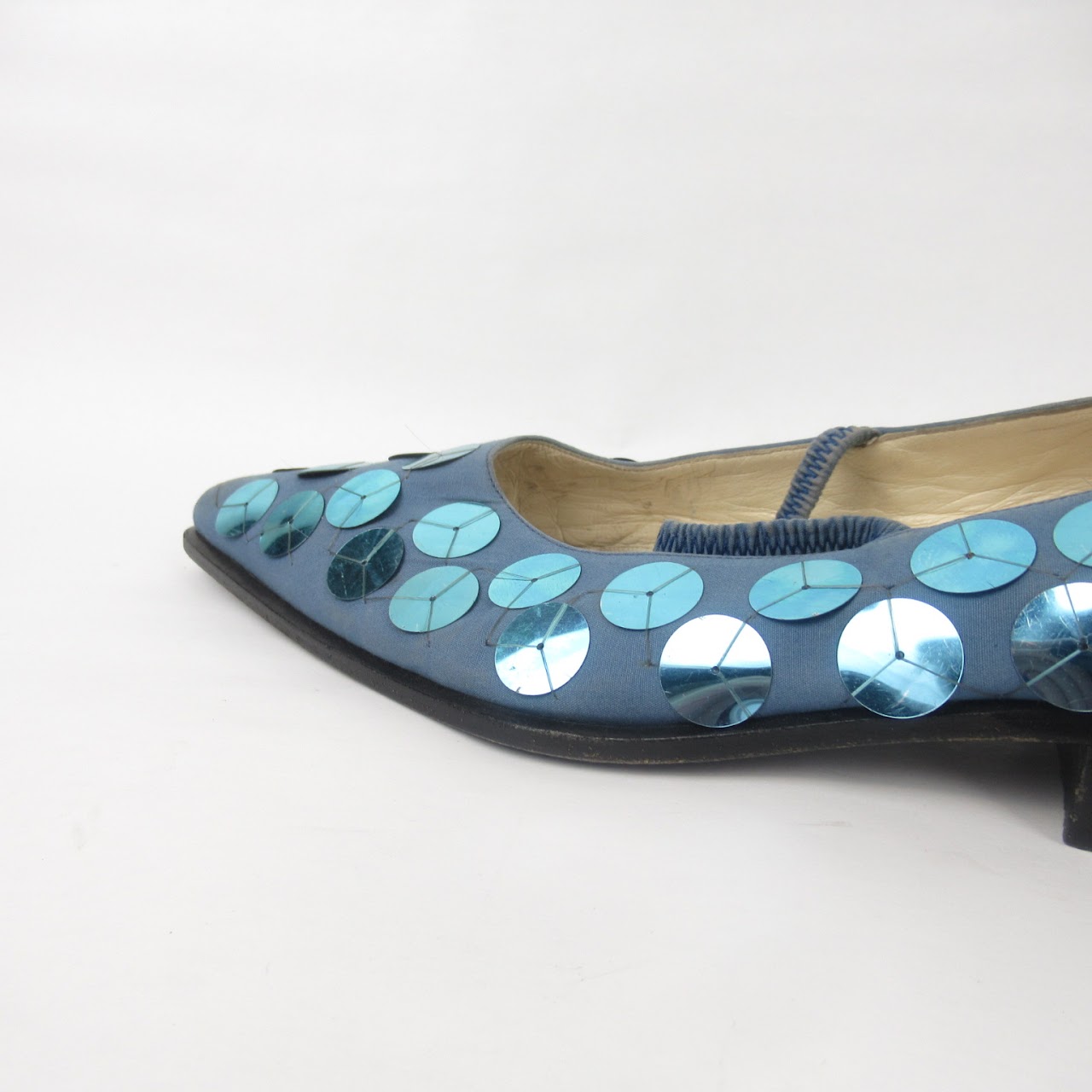 Miu Miu Blue Sequin Shoes