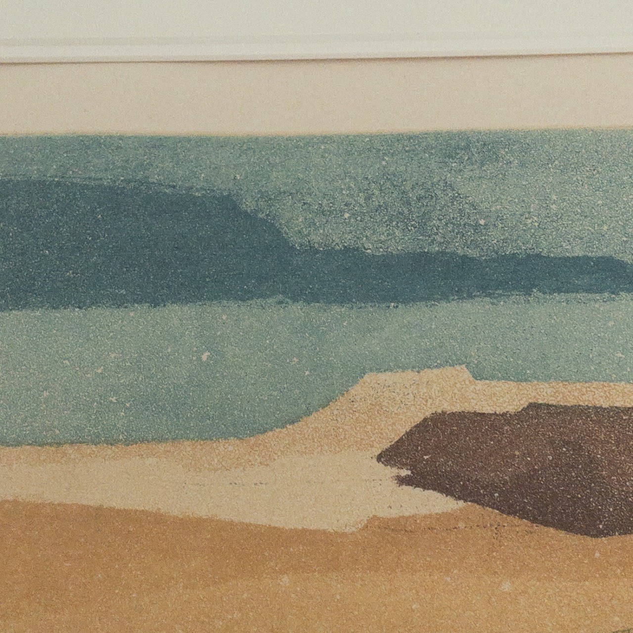 Gaby Edrei 'Sable' Signed Landscape Aquatint Etching