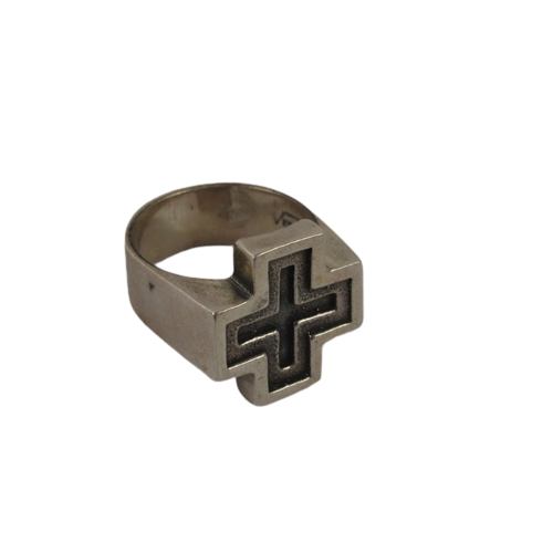 Sterling Silver Cross Shaped Ring