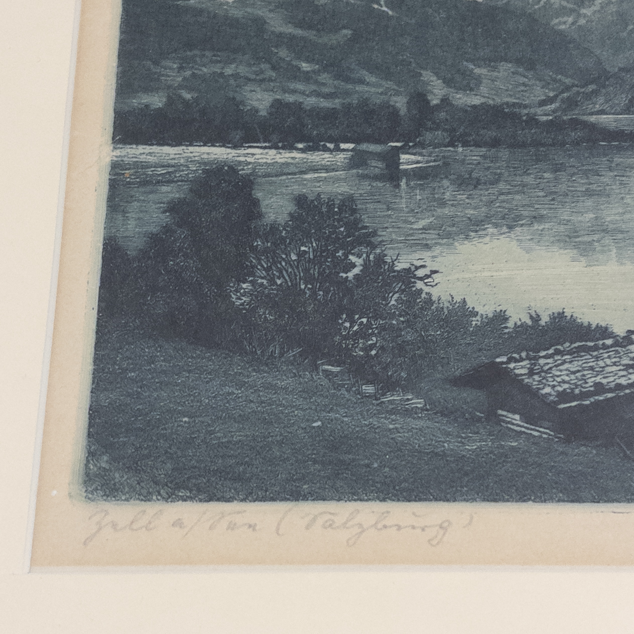 Signed Landscape Etching