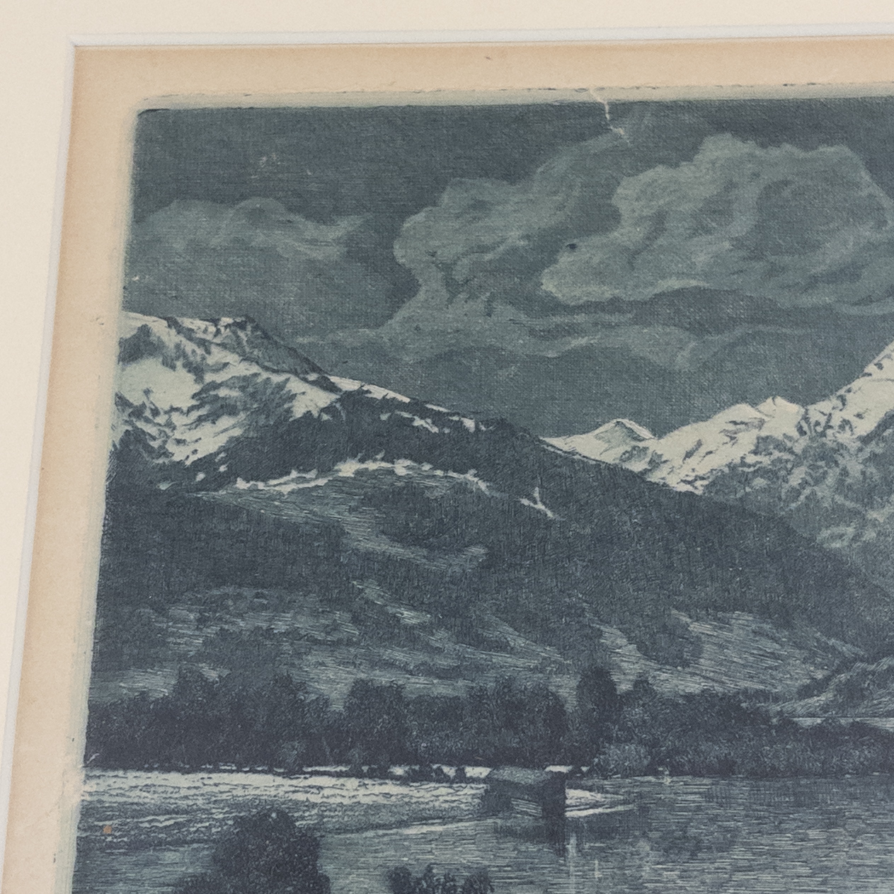 Signed Landscape Etching