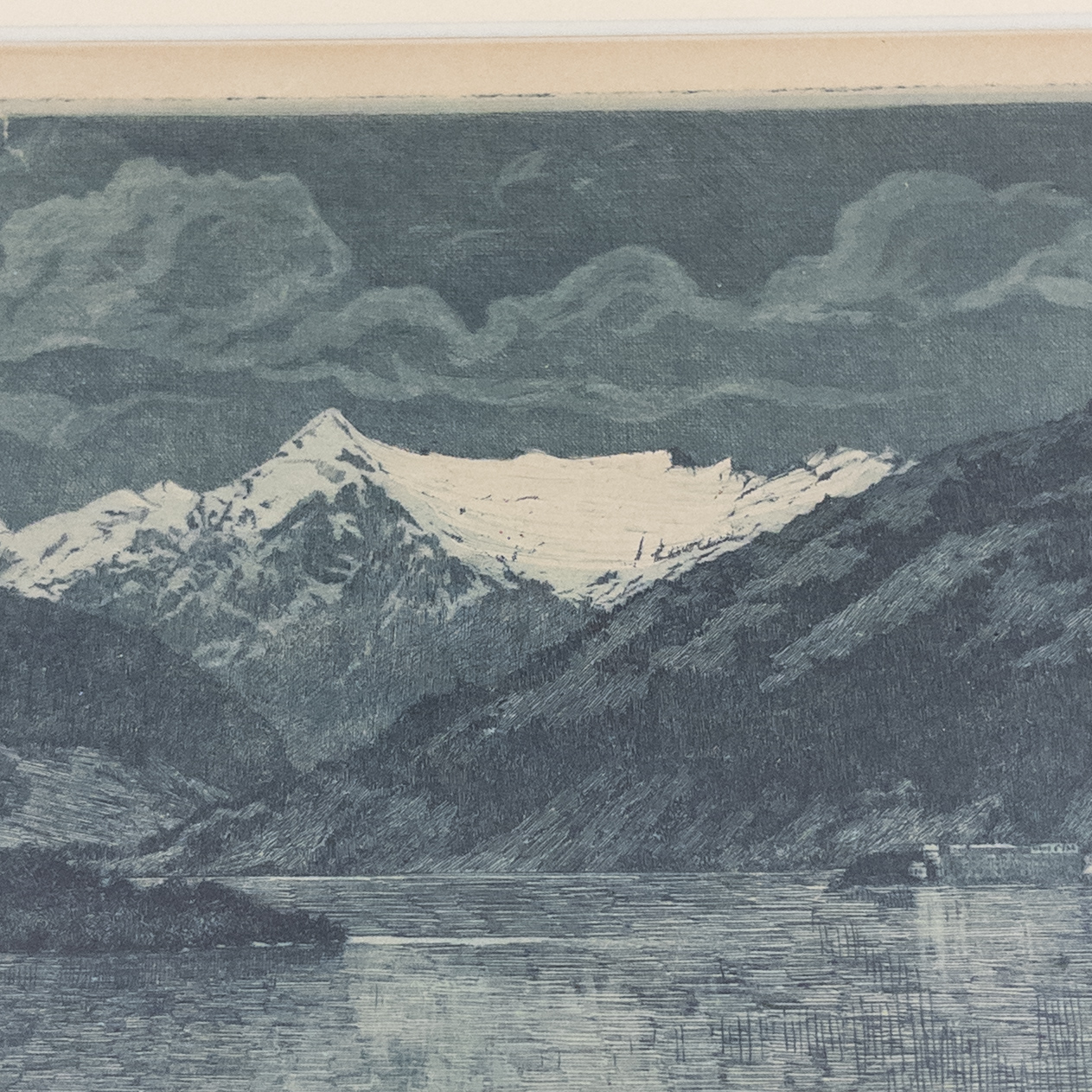 Signed Landscape Etching