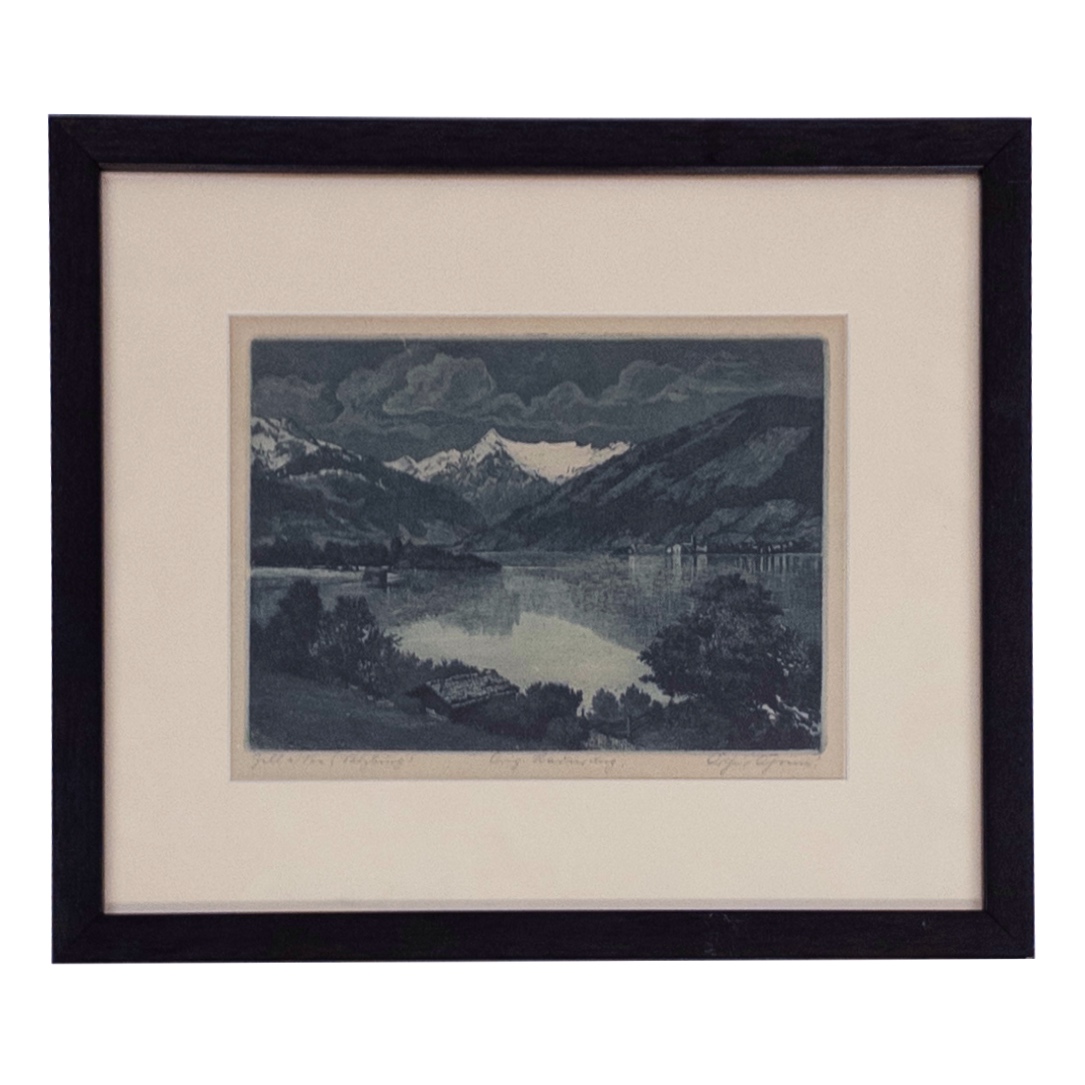 Signed Landscape Etching