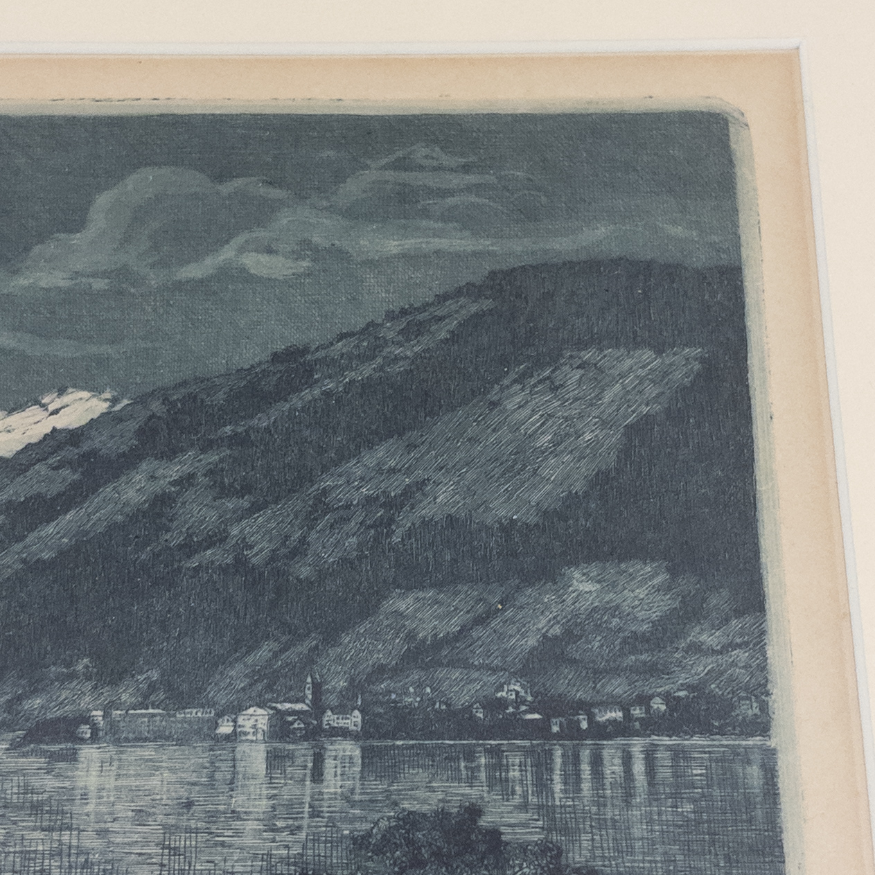 Signed Landscape Etching