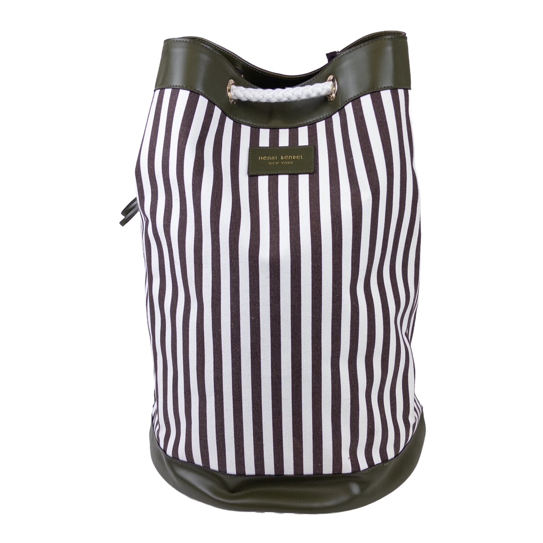 Henri bendel canvas top backpack