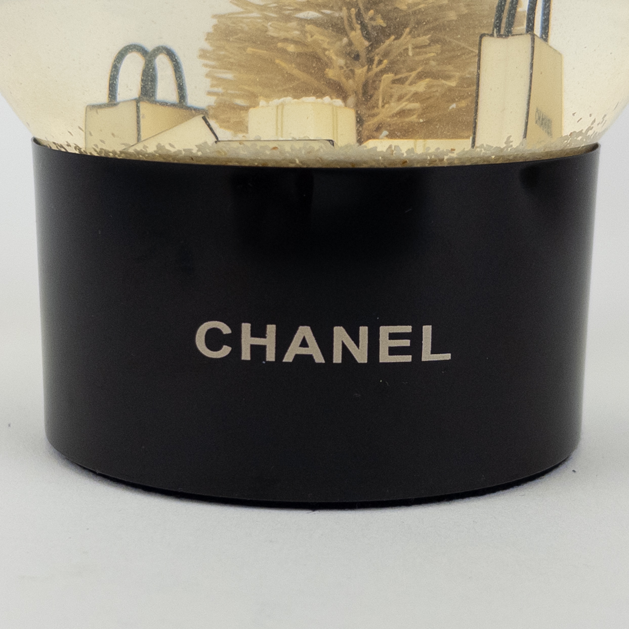 Chanel White Christmas Tree Snow Globe 2015