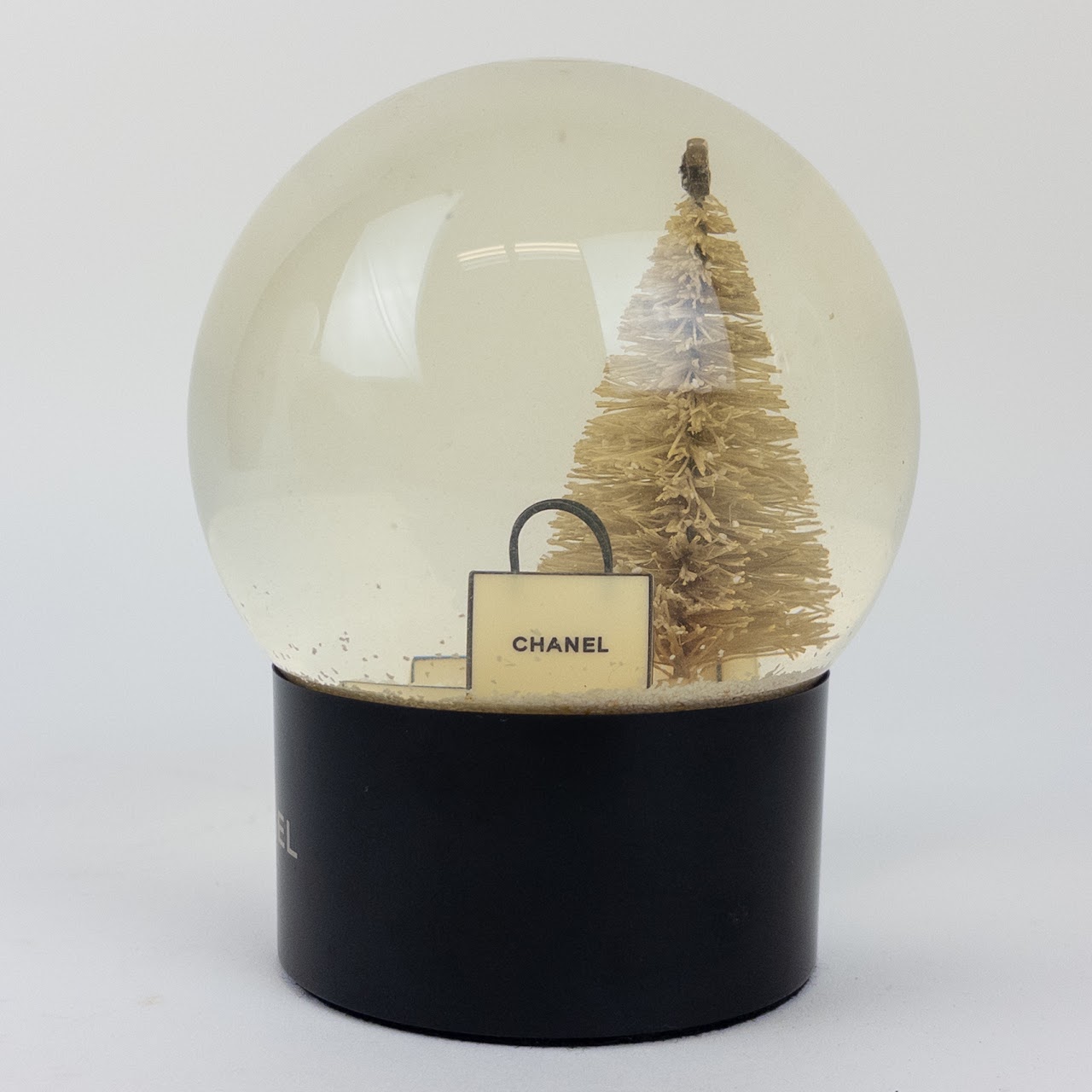 Chanel White Christmas Tree Snow Globe 2015