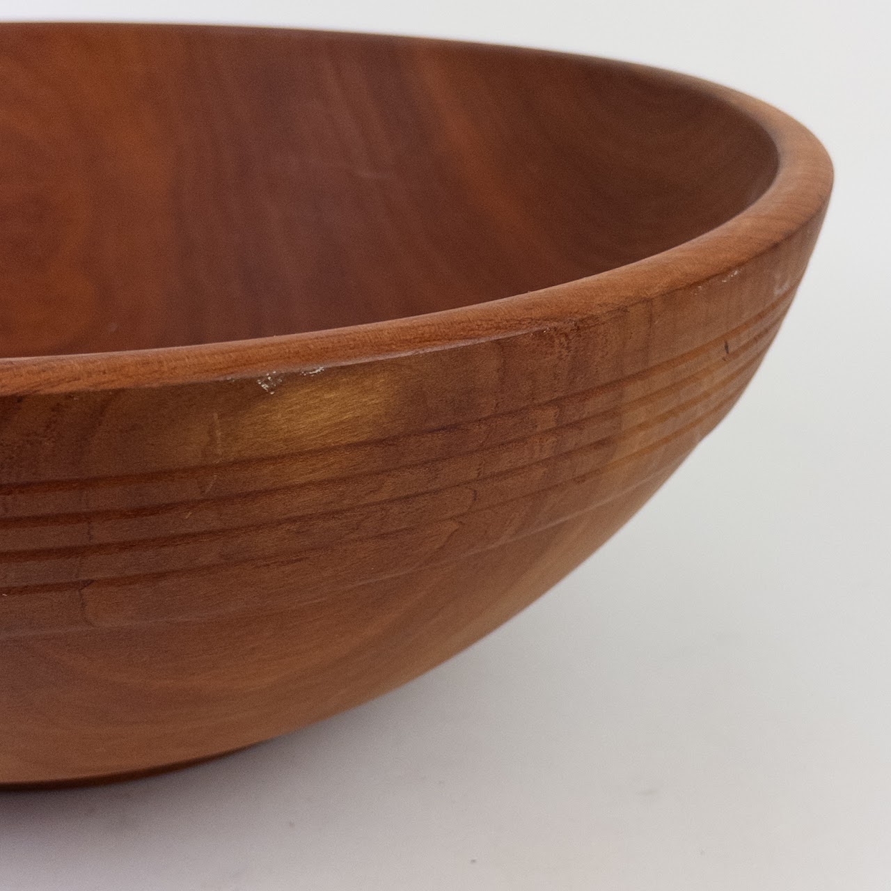 Carol Joos Hand Signed Cherry Wood Bowl