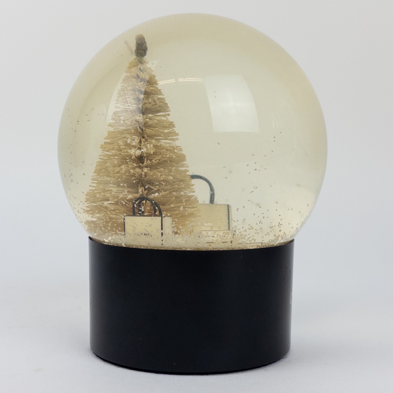 Chanel White Christmas Tree Snow Globe 2015