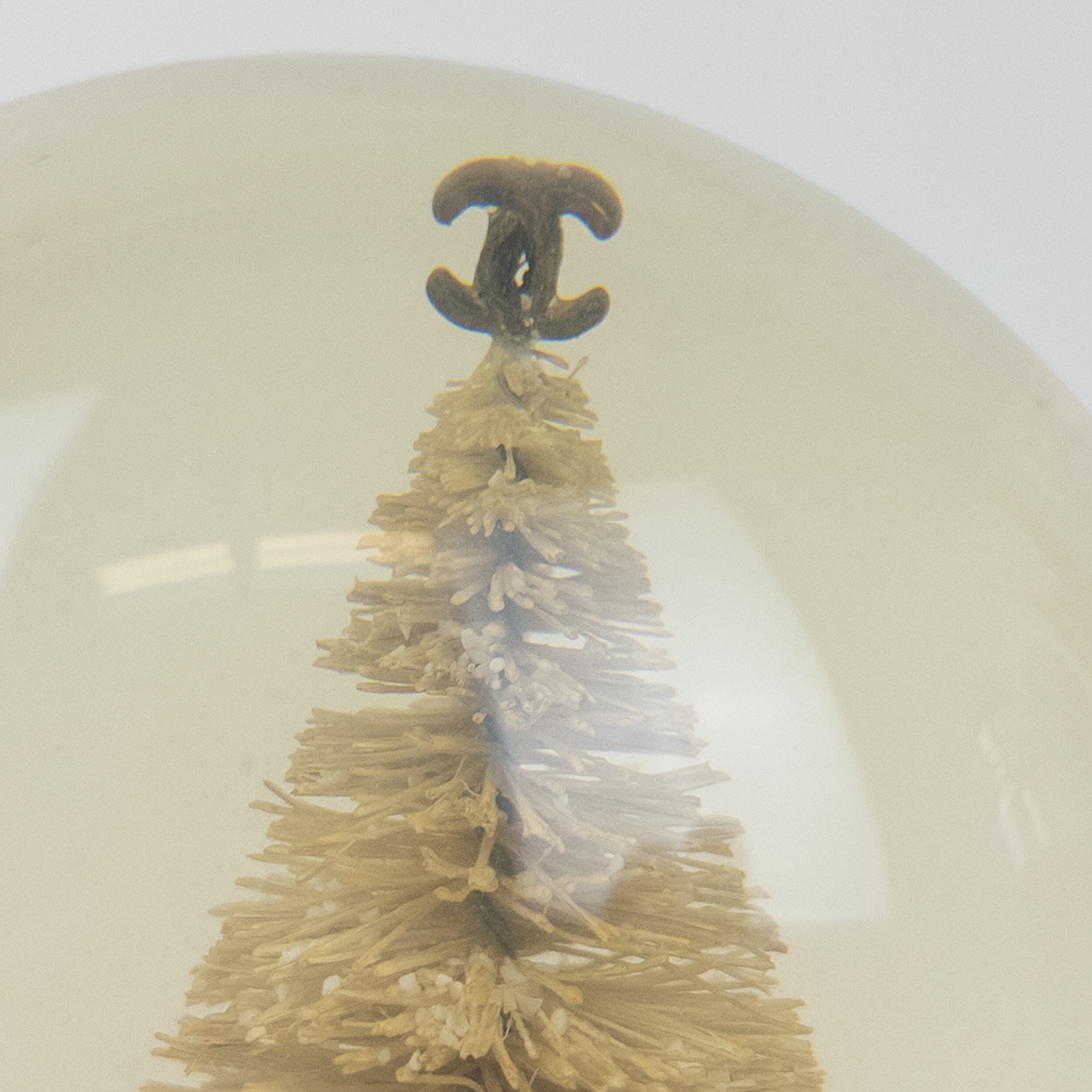 Chanel White Christmas Tree Snow Globe 2015