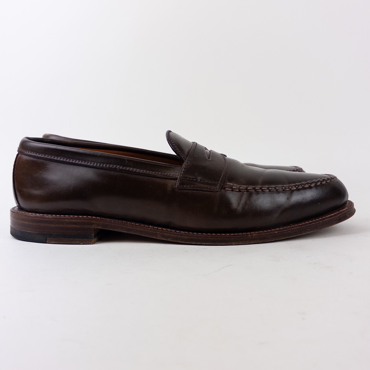 Alden Cigar Shell Cordovan Penny Loafers