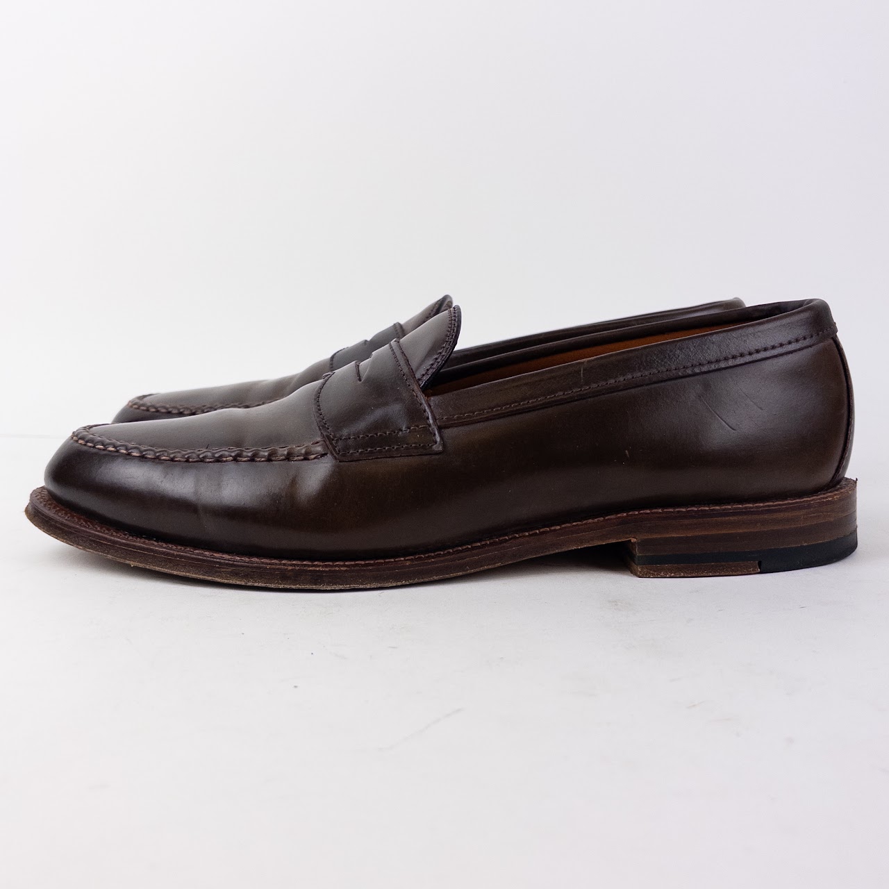 Alden Cigar Shell Cordovan Penny Loafers