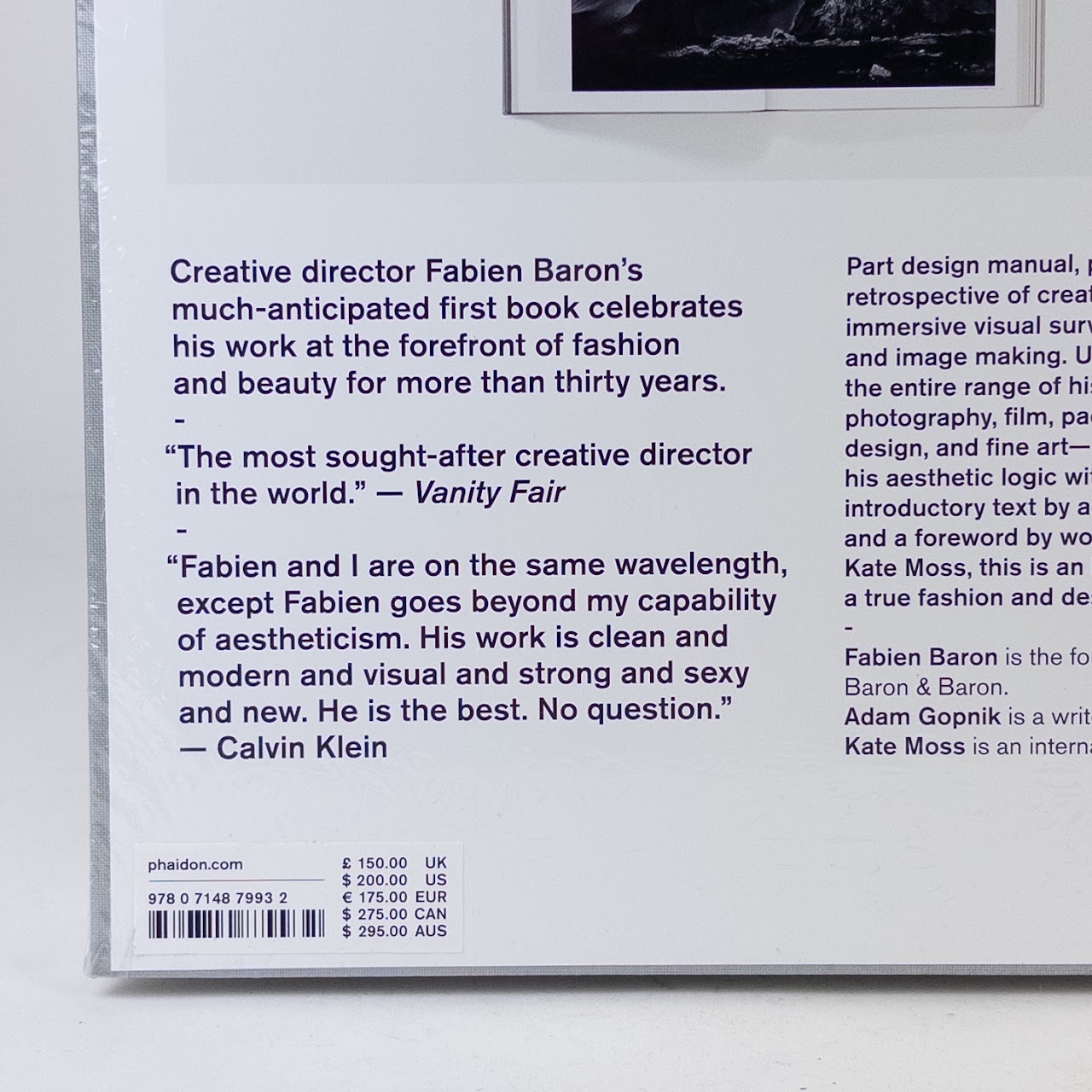 Adam Gopnik 'Fabien Baron Works 1983-2019' Design Manual