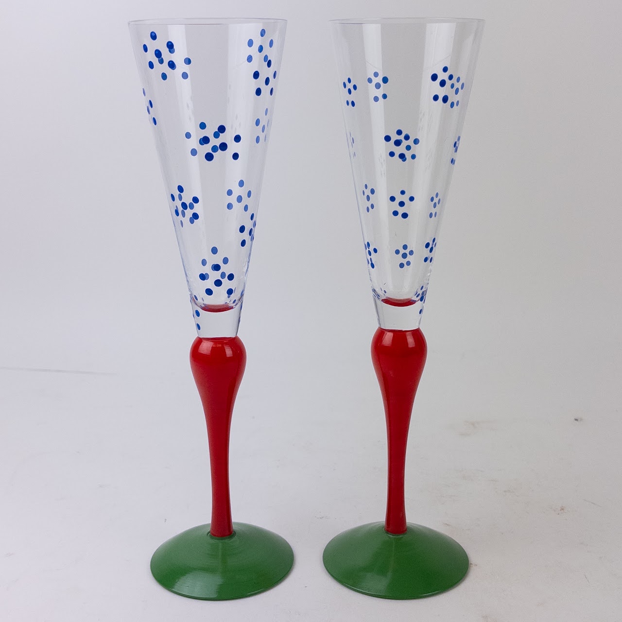 Anne Nilsson x Orrefors Clown Champagne Flutes