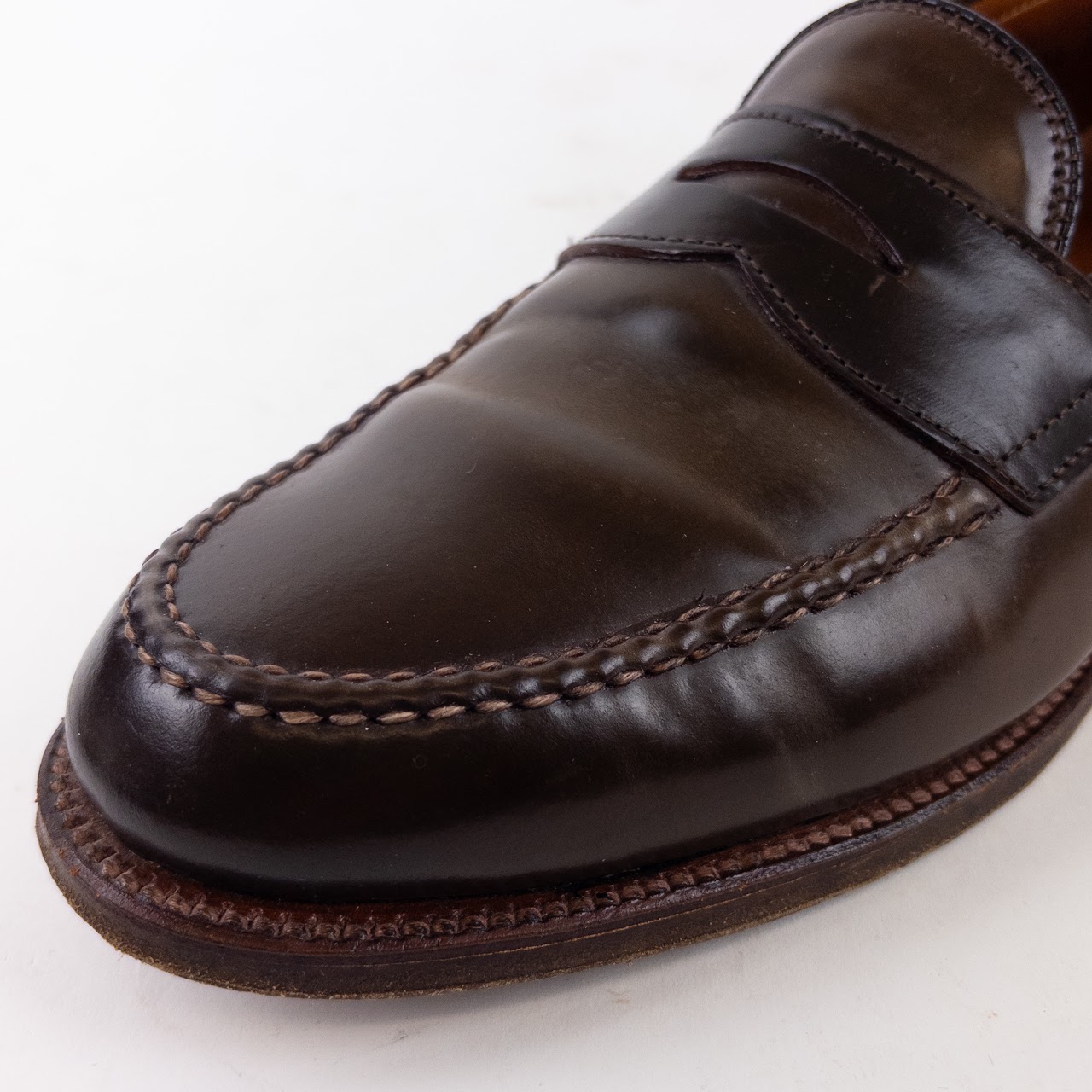 Alden Cigar Shell Cordovan Penny Loafers