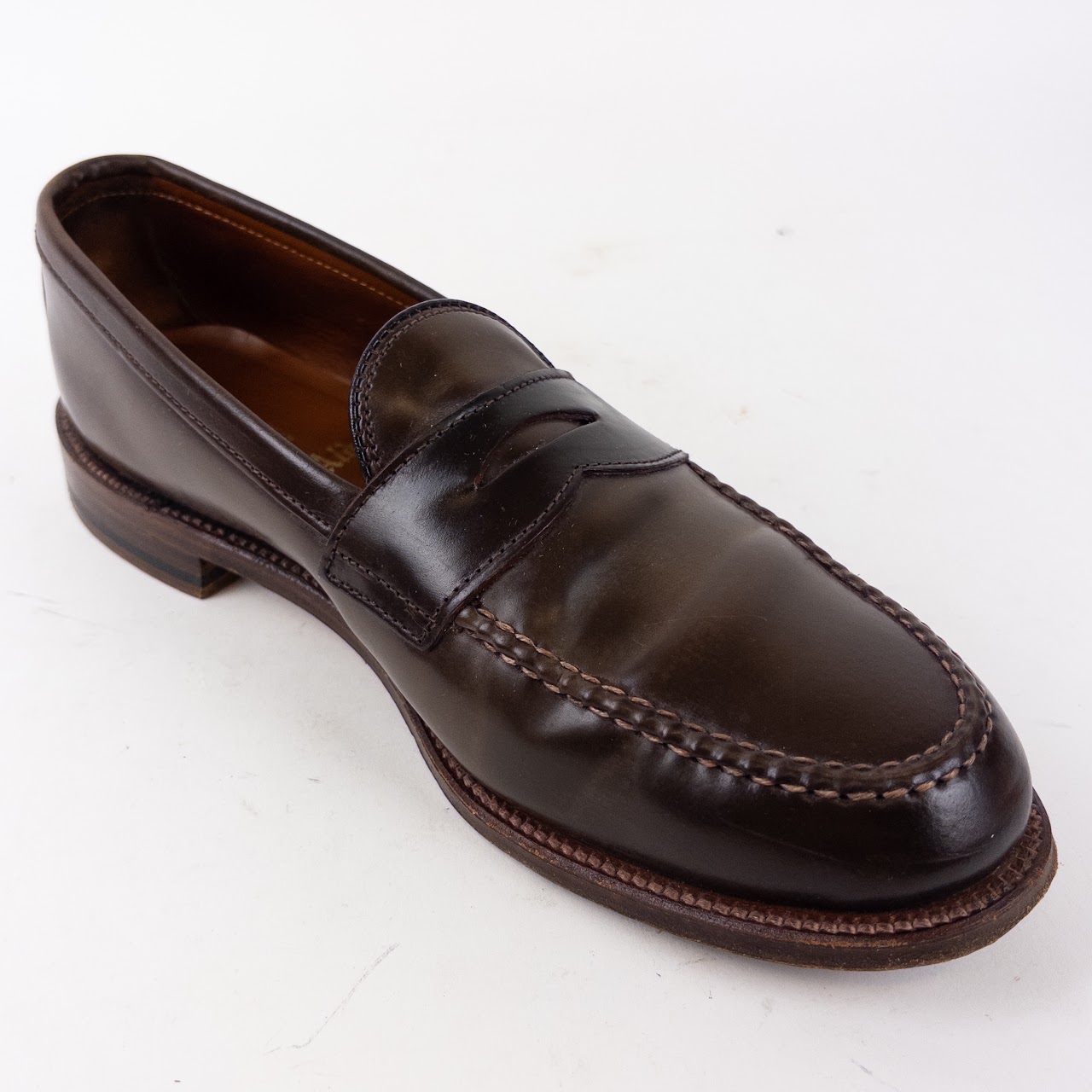 Alden Cigar Shell Cordovan Penny Loafers