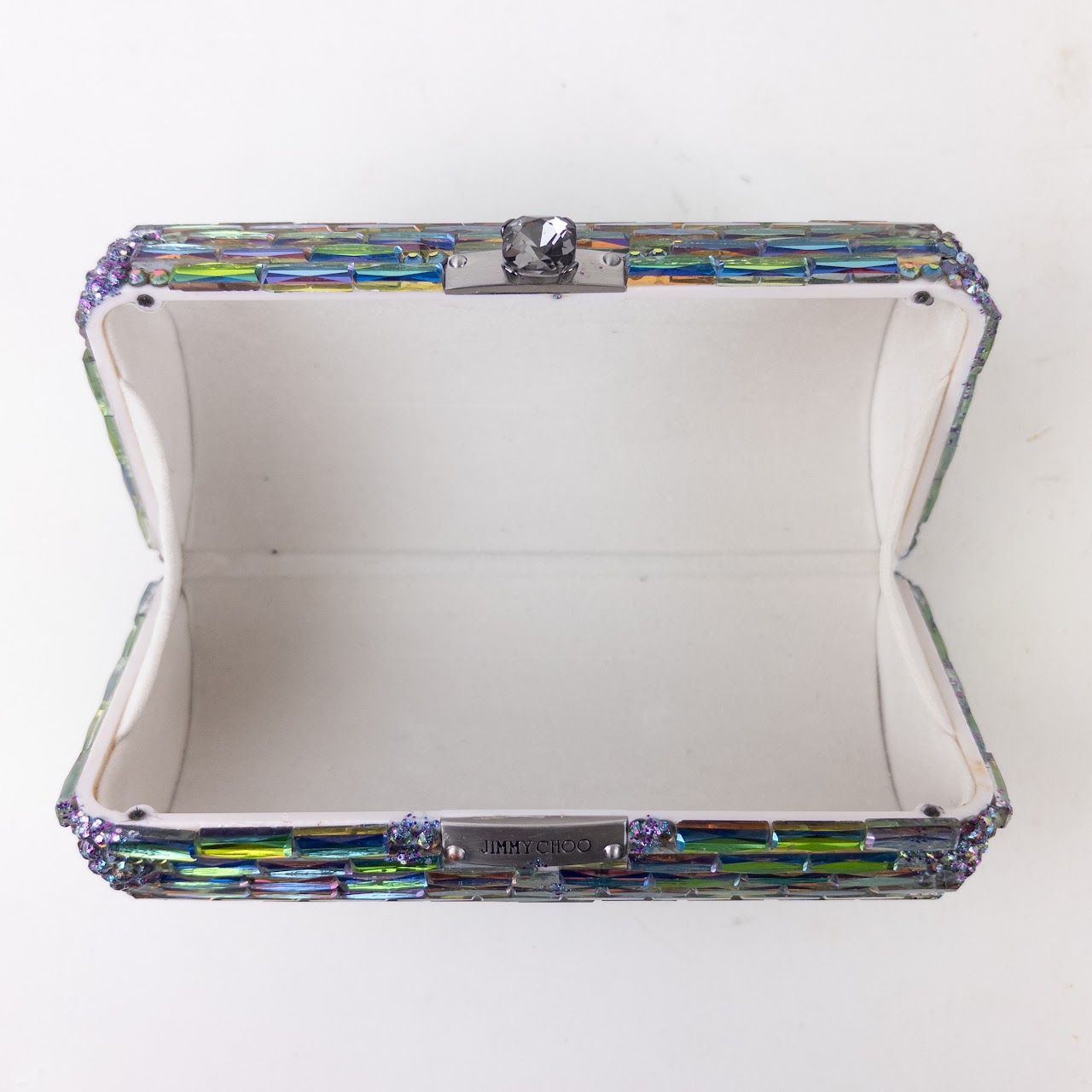 Jimmy Choo Colored Glass Hard Case Clutch