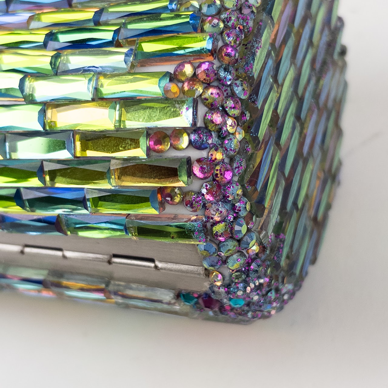 Jimmy Choo Colored Glass Hard Case Clutch