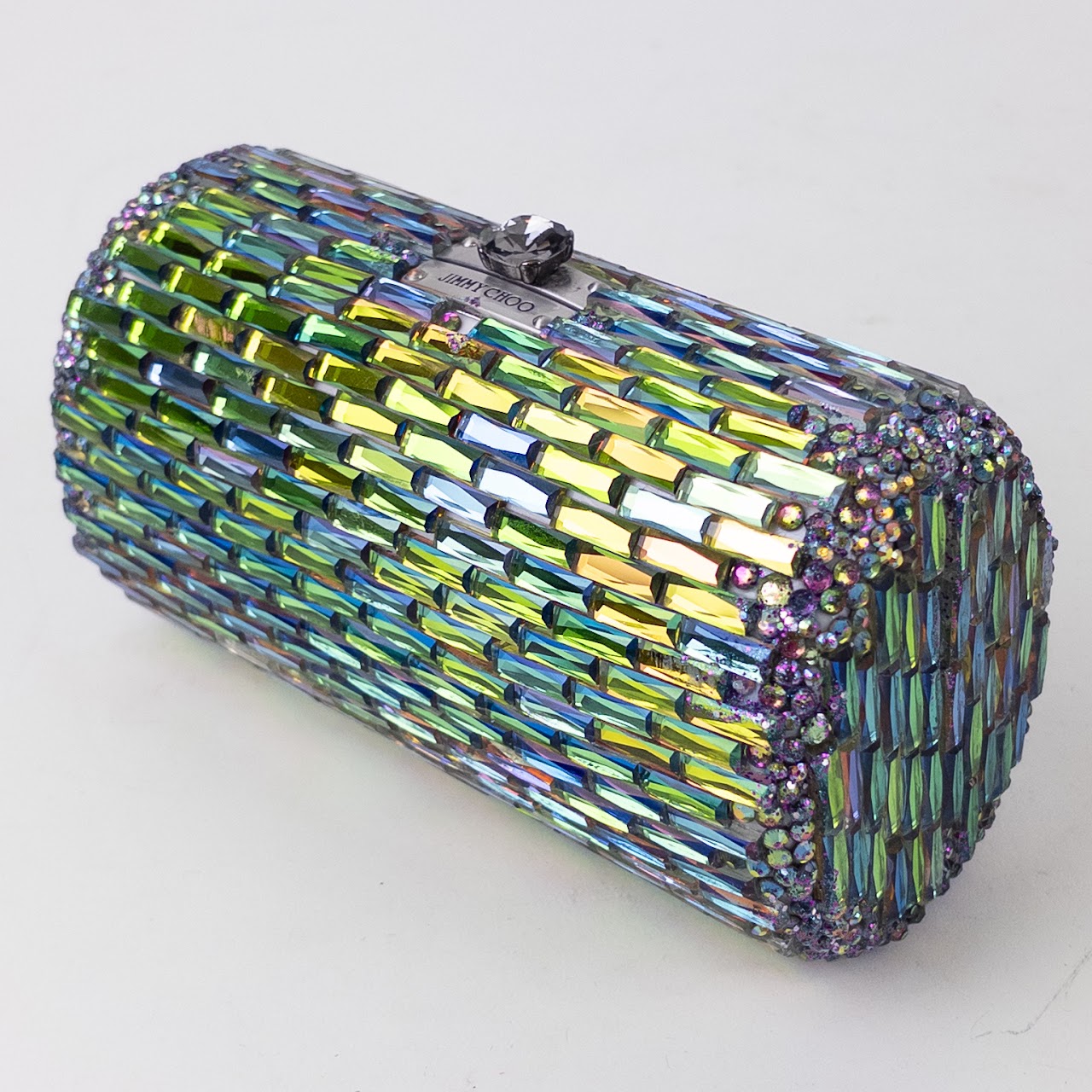 Jimmy Choo Colored Glass Hard Case Clutch