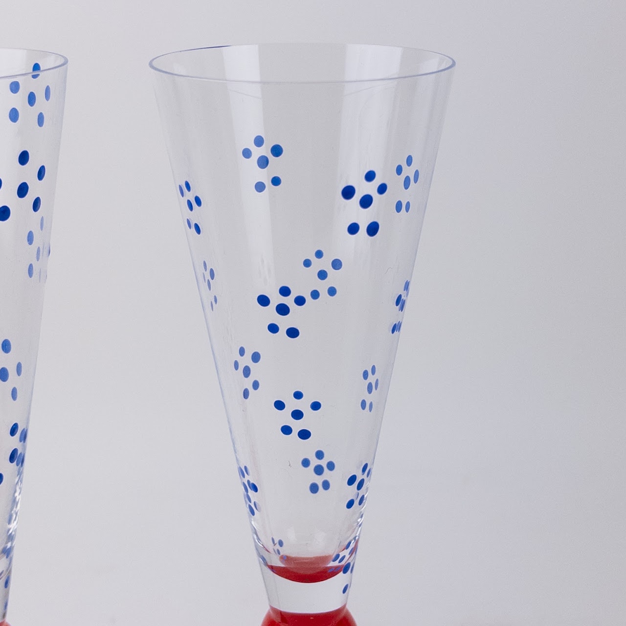 Anne Nilsson x Orrefors Clown Champagne Flutes