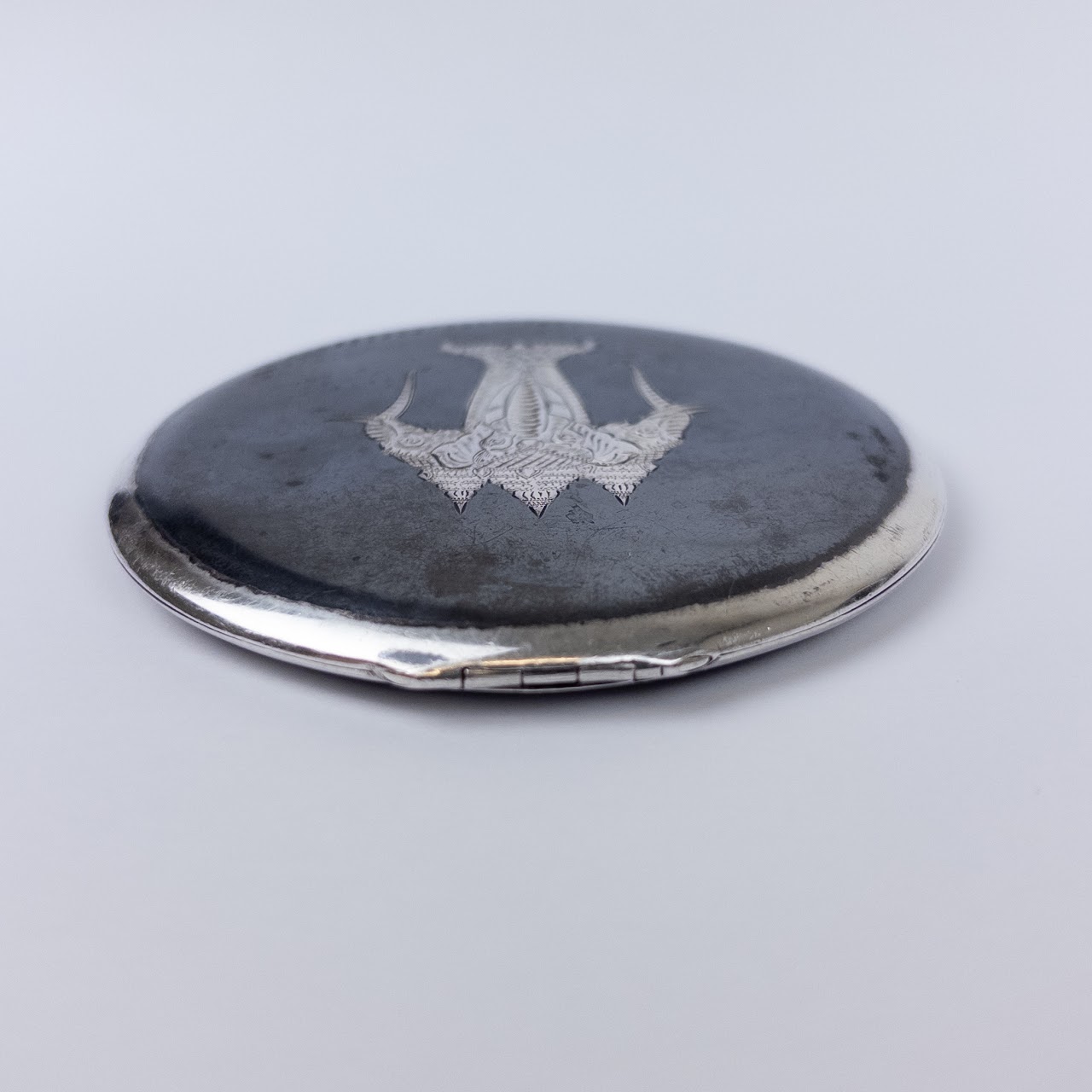 Sterling Silver Art Deco Compact