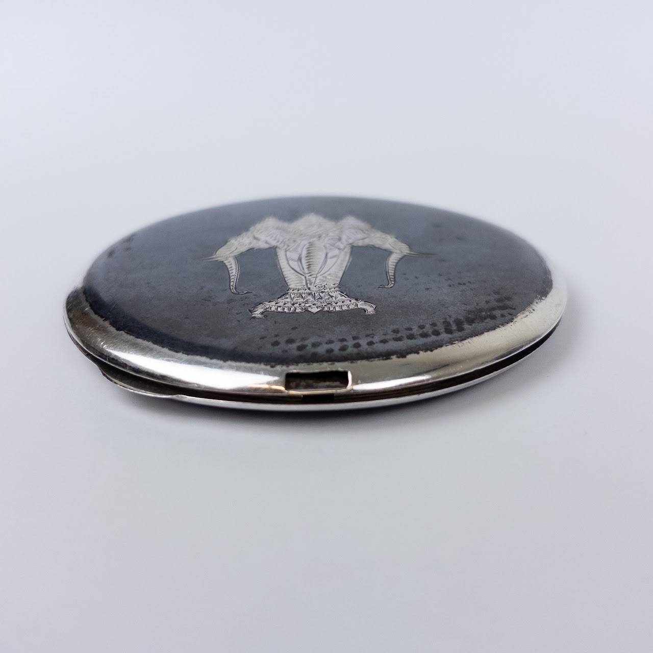 Sterling Silver Art Deco Compact