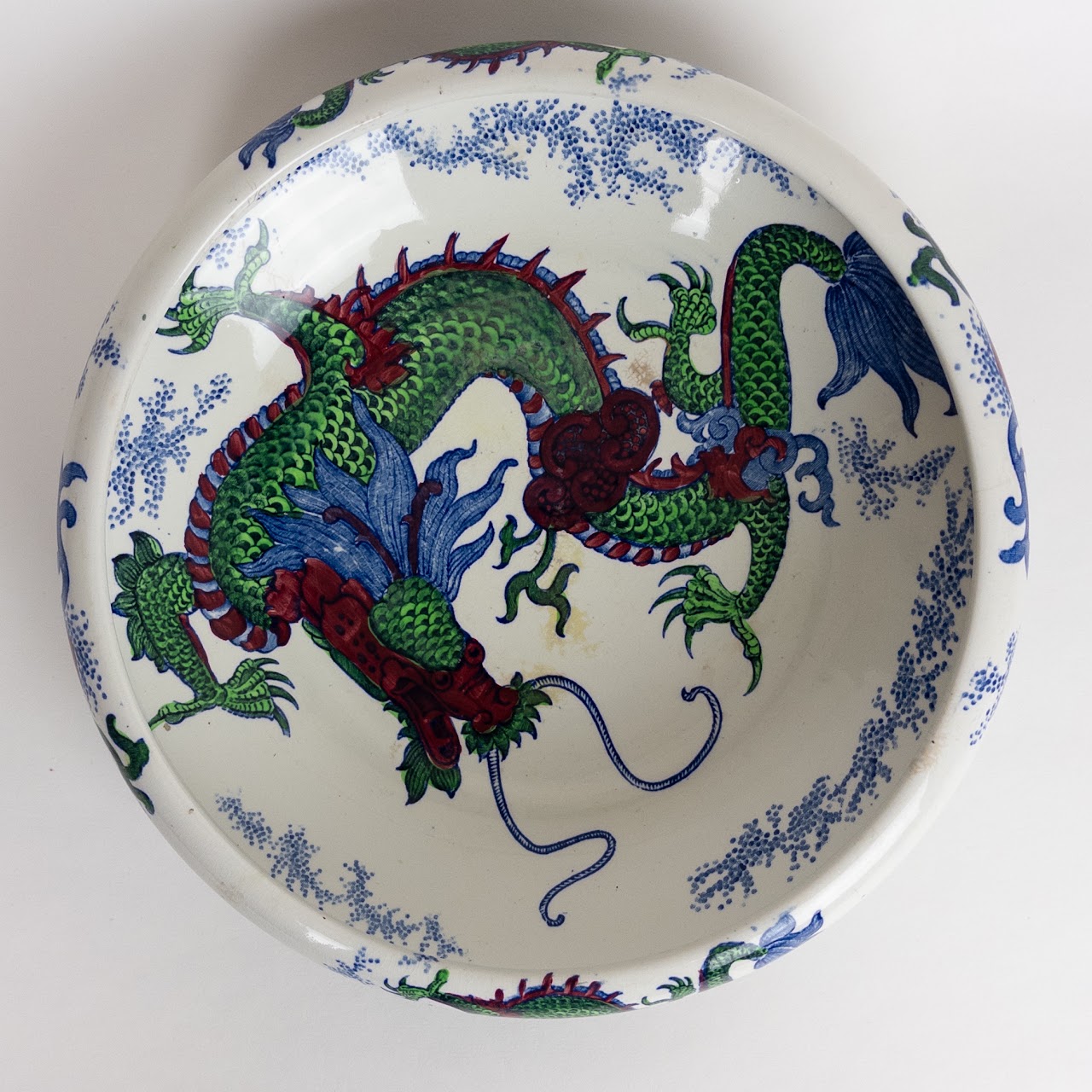 Bursley Ware Dragon Pattern Brush Bowl