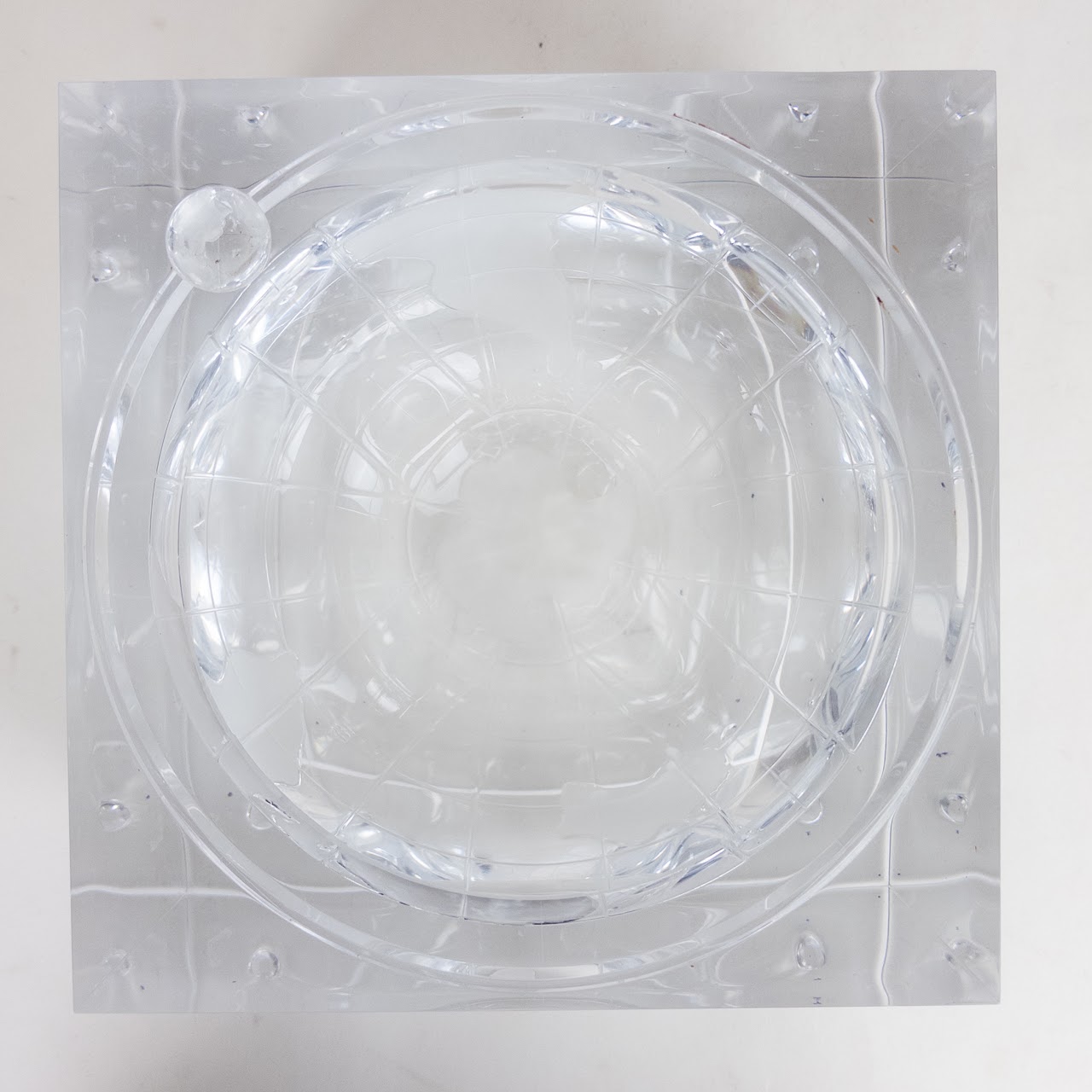 World Globe Lucite Acrylic Ice Bucket By Alessandro Albrizzi