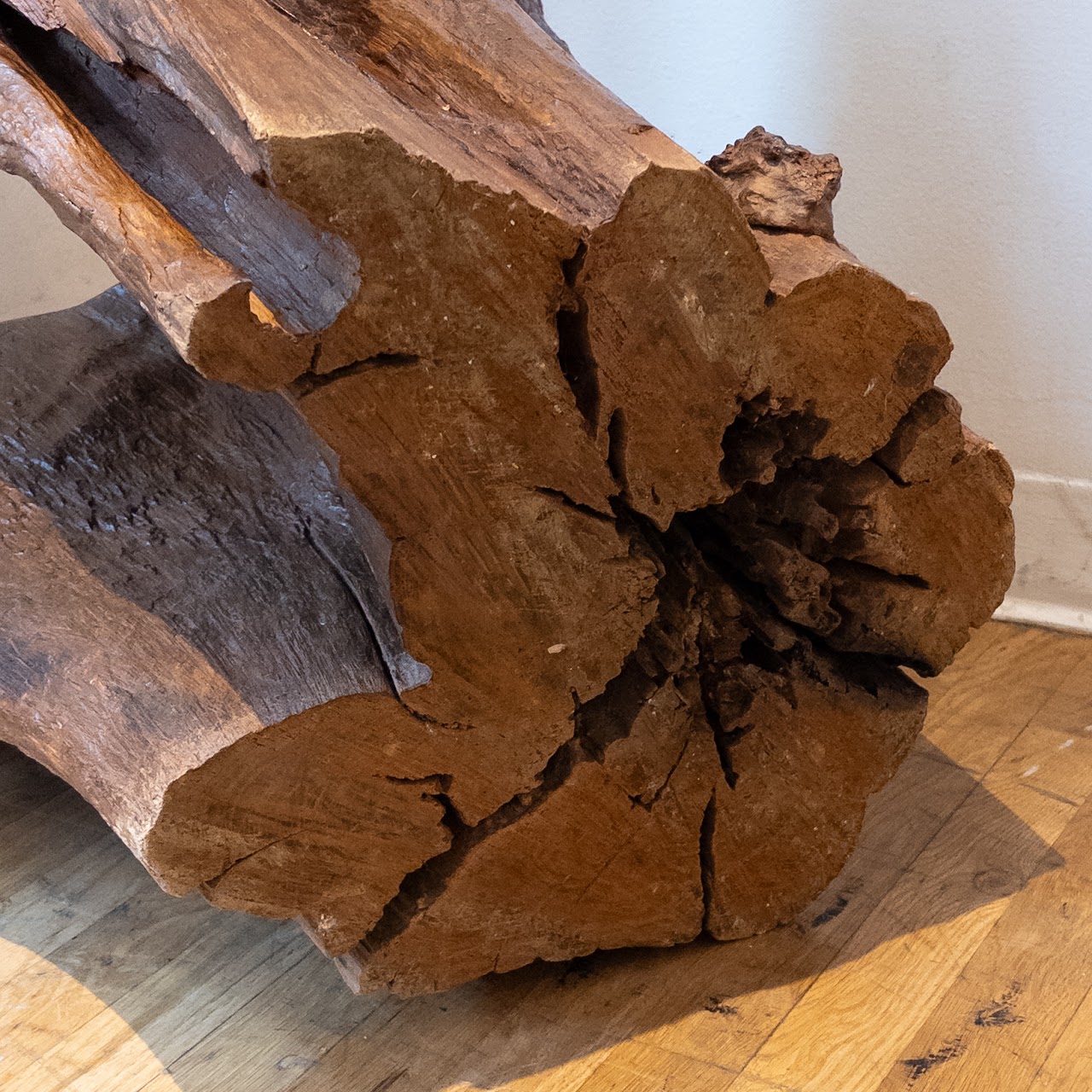 Live Edge Stump Pedestal Coffee Table