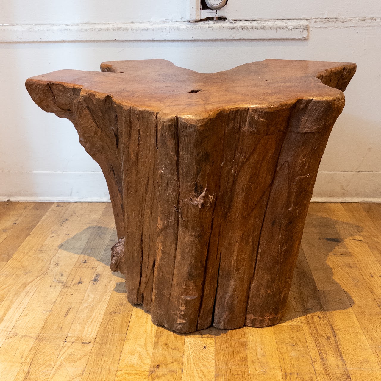 Live Edge Stump Pedestal Coffee Table