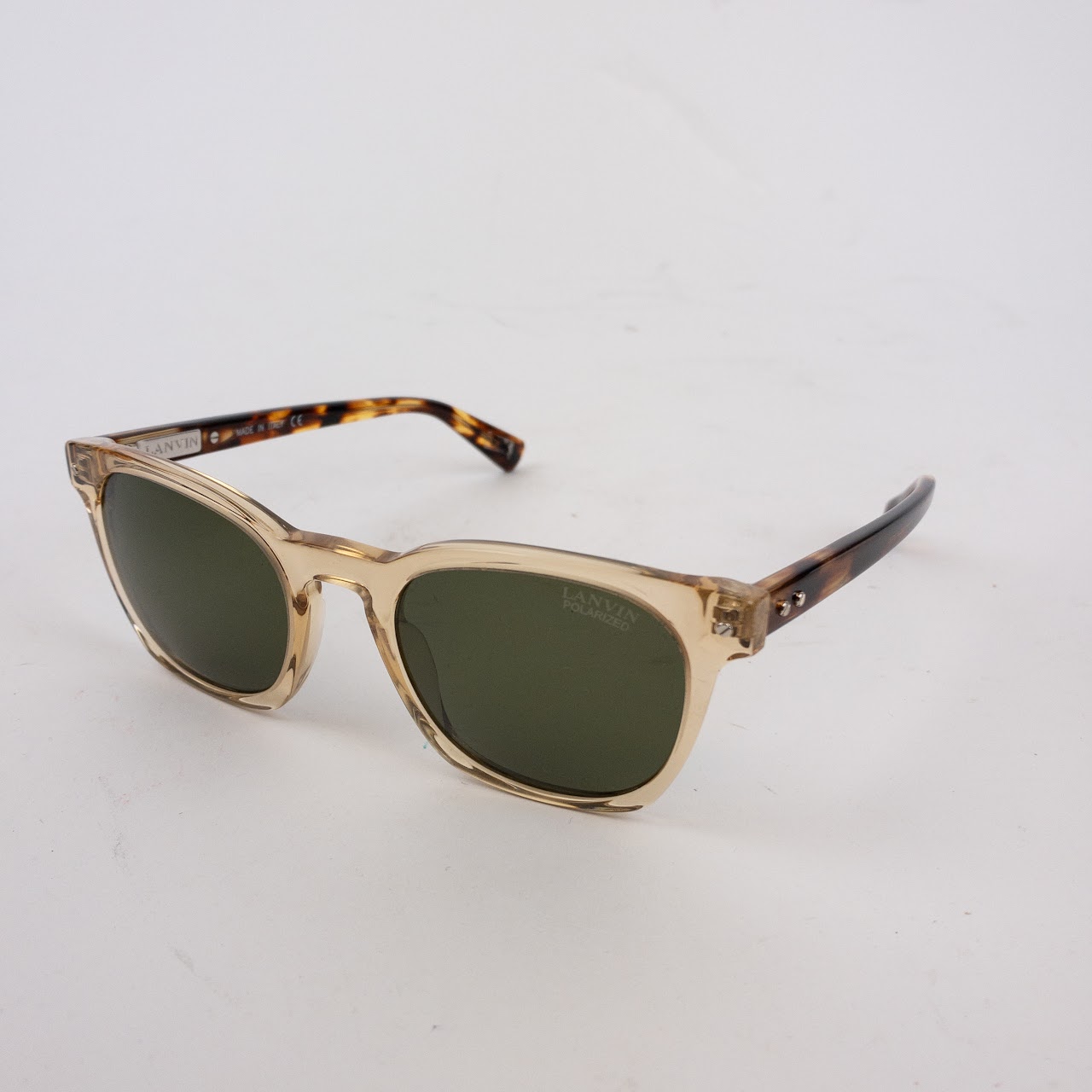 Lanvin Faux Tortoise Polarized Sunglasses