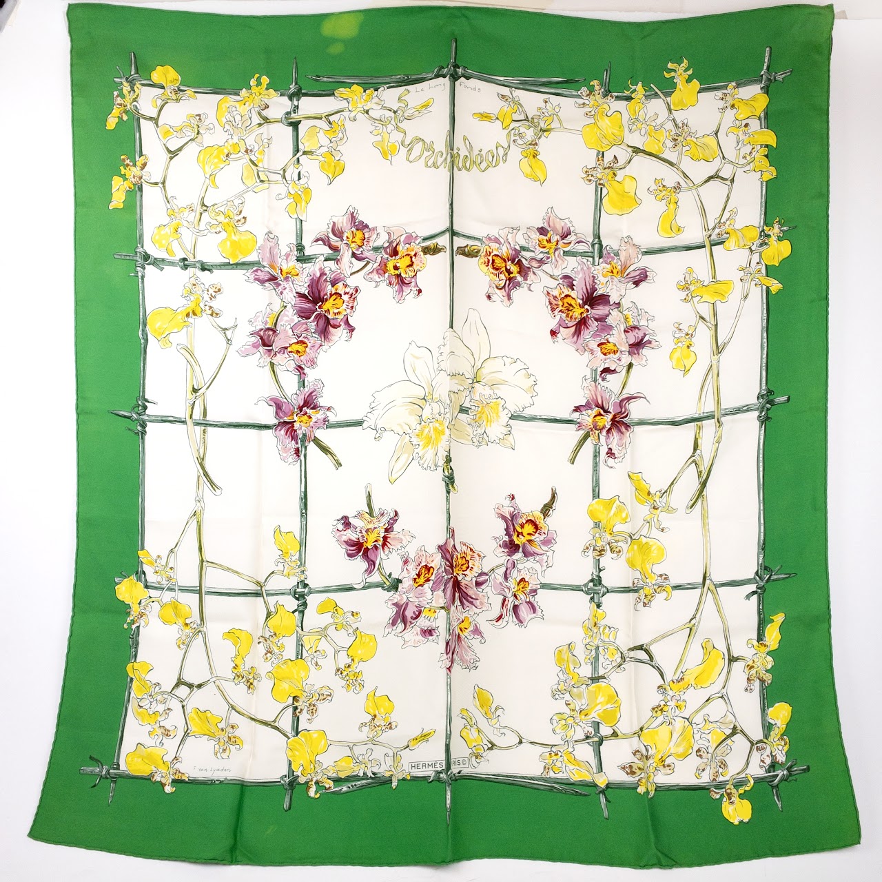 Hermès Orchidee Scarf 90