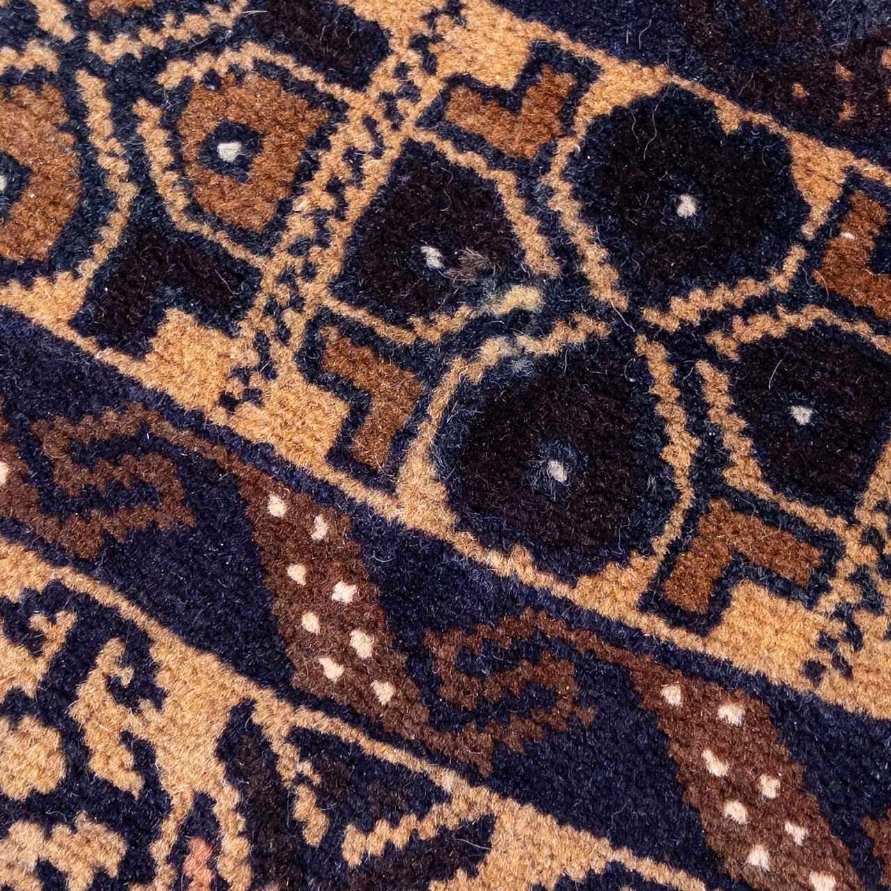 Vintage Wool Medallion Area Rug