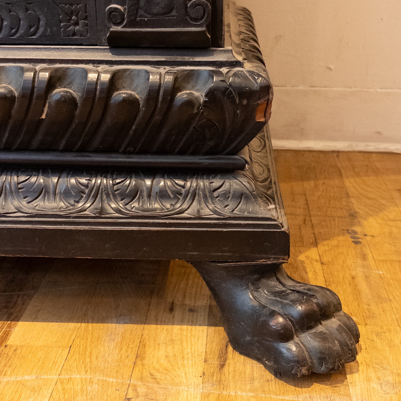 Ornate Carved Wood Cabinet