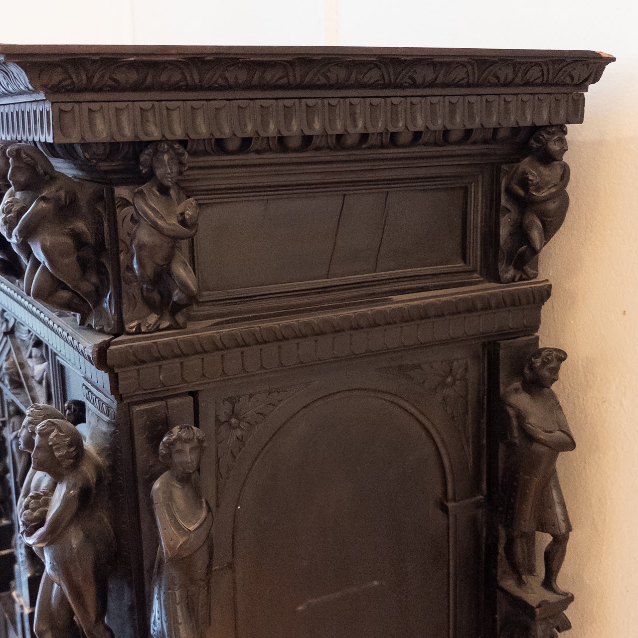 Ornate Carved Wood Cabinet