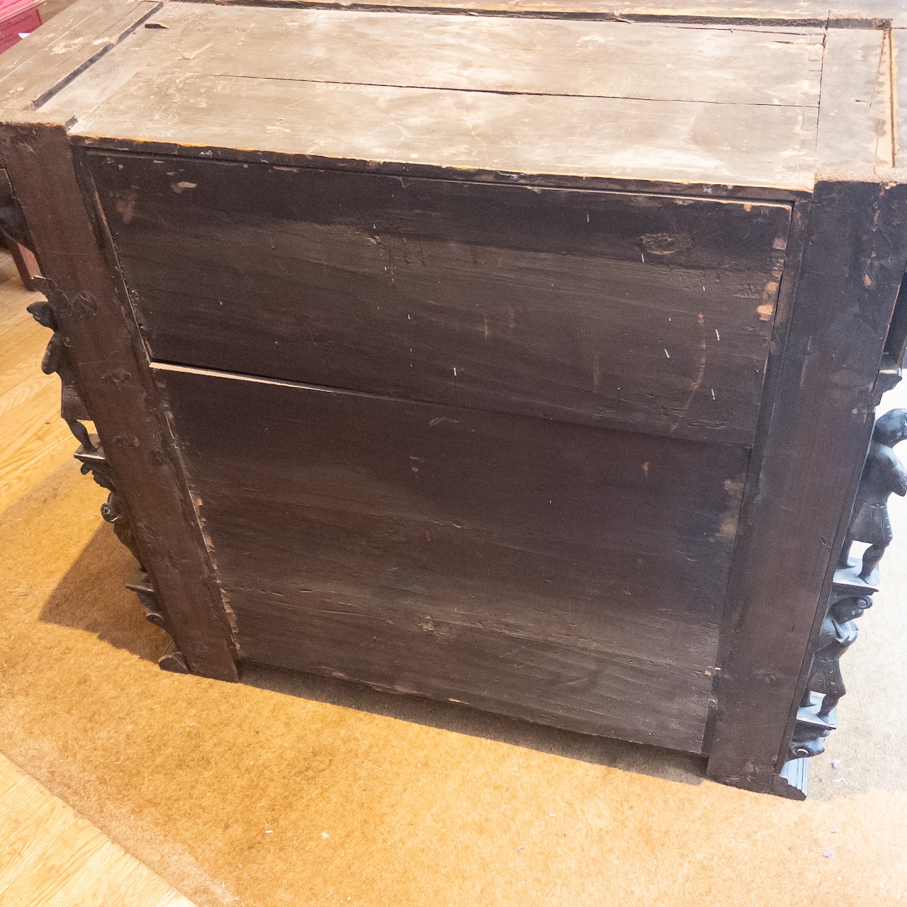 Ornate Carved Wood Cabinet