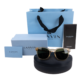 Lanvin Faux Tortoise Polarized Sunglasses