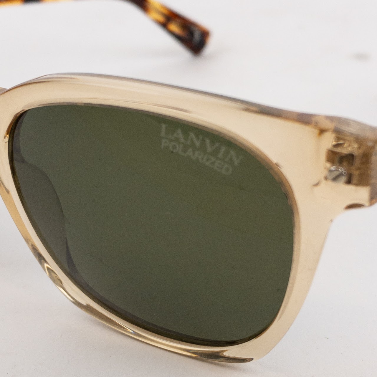 Lanvin Faux Tortoise Polarized Sunglasses