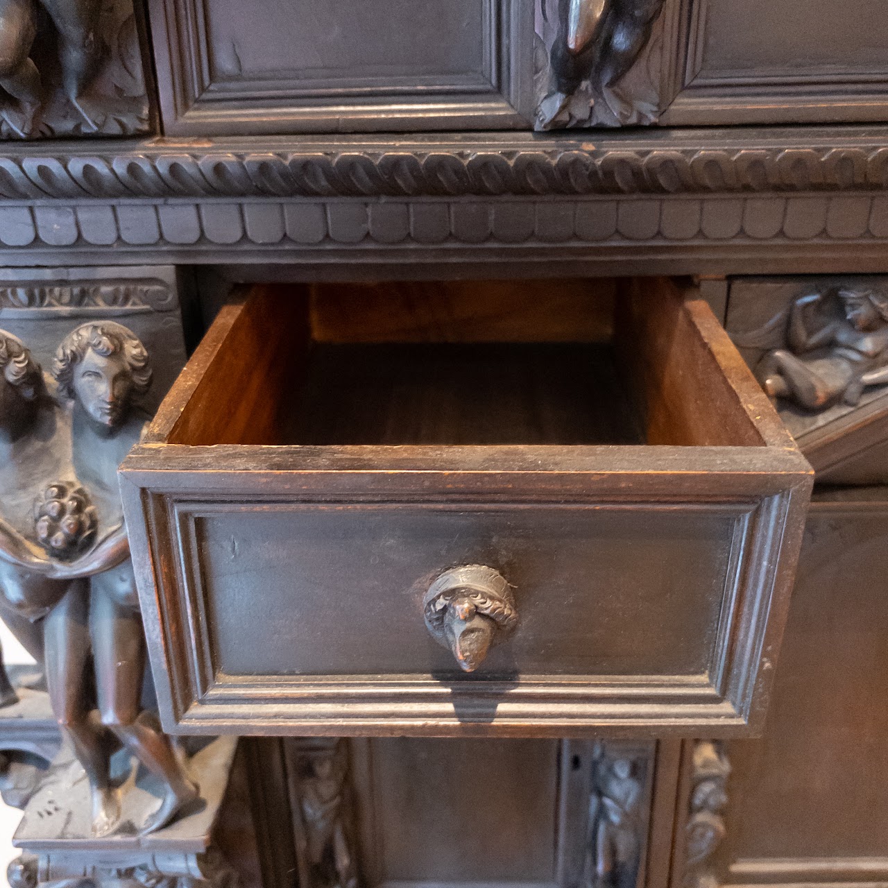 Ornate Carved Wood Cabinet