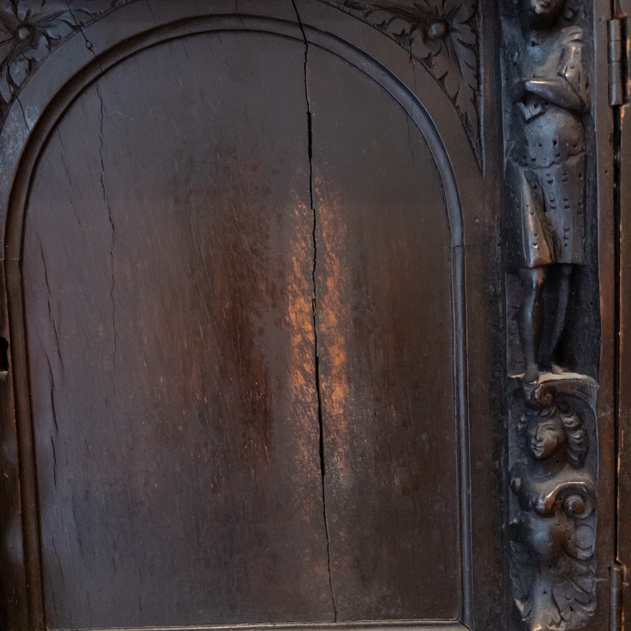 Ornate Carved Wood Cabinet