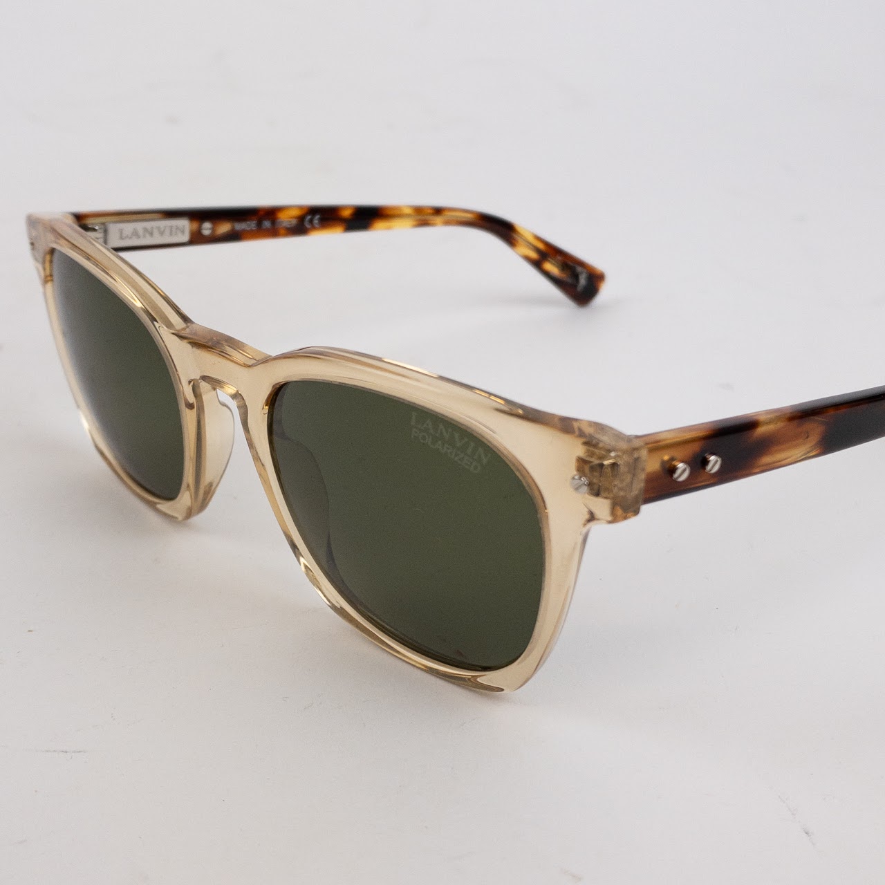 Lanvin Faux Tortoise Polarized Sunglasses