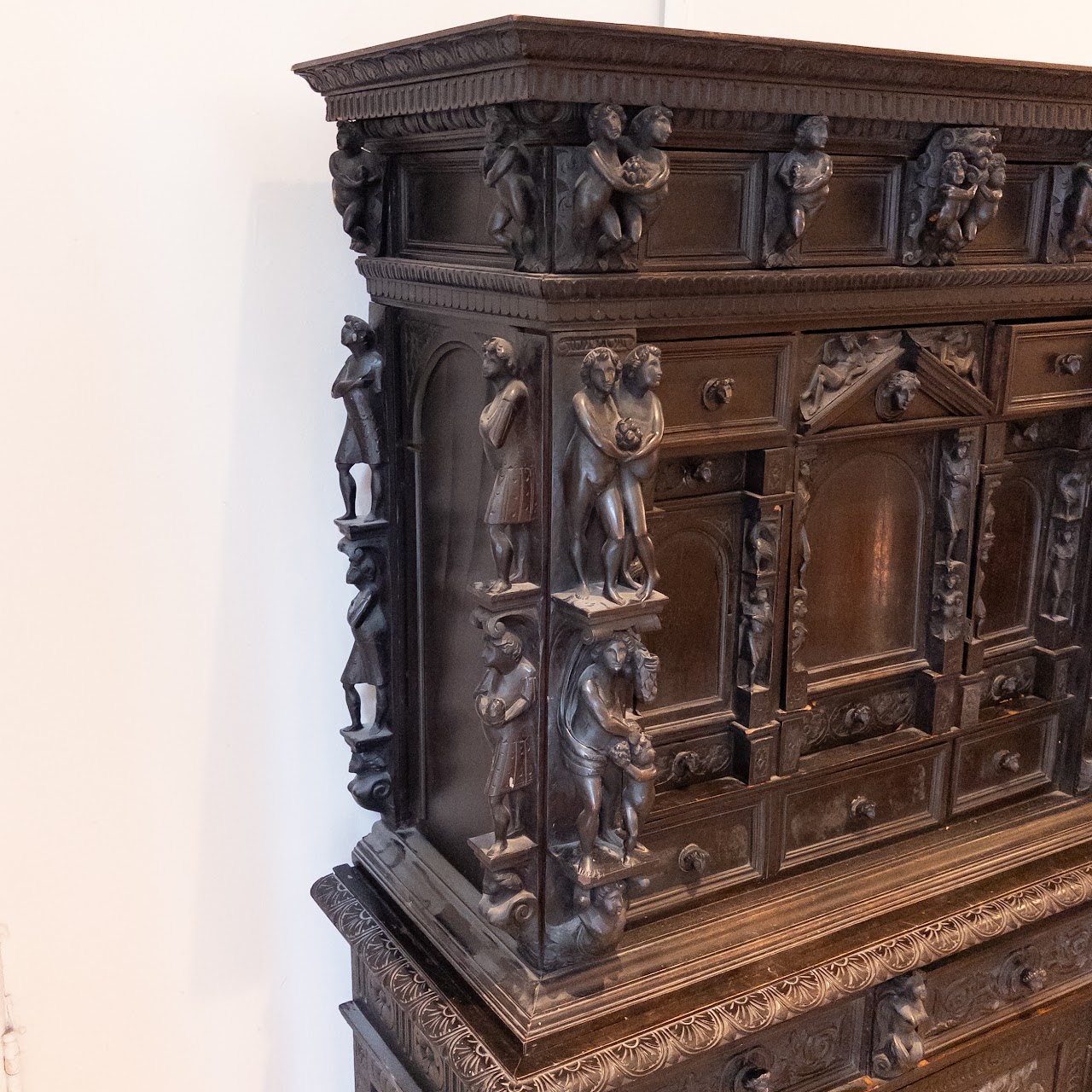 Ornate Carved Wood Cabinet