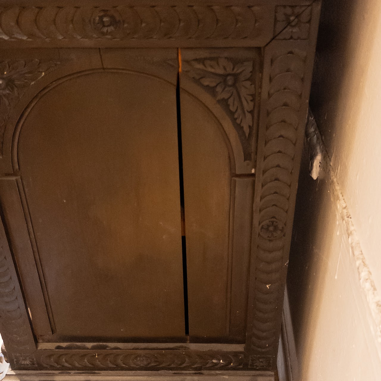 Ornate Carved Wood Cabinet