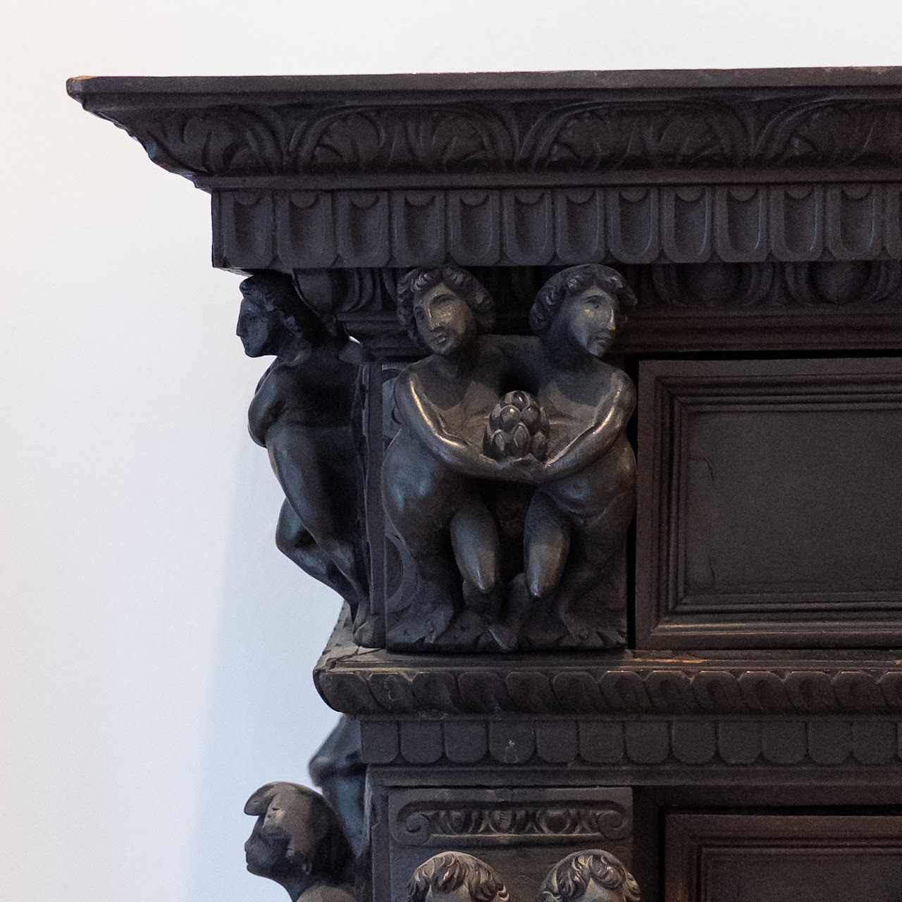 Ornate Carved Wood Cabinet