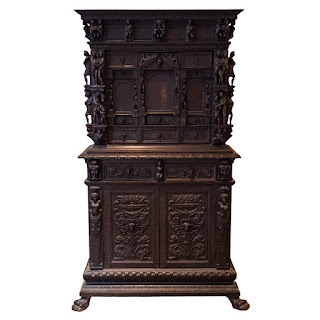 Ornate Carved Wood Cabinet