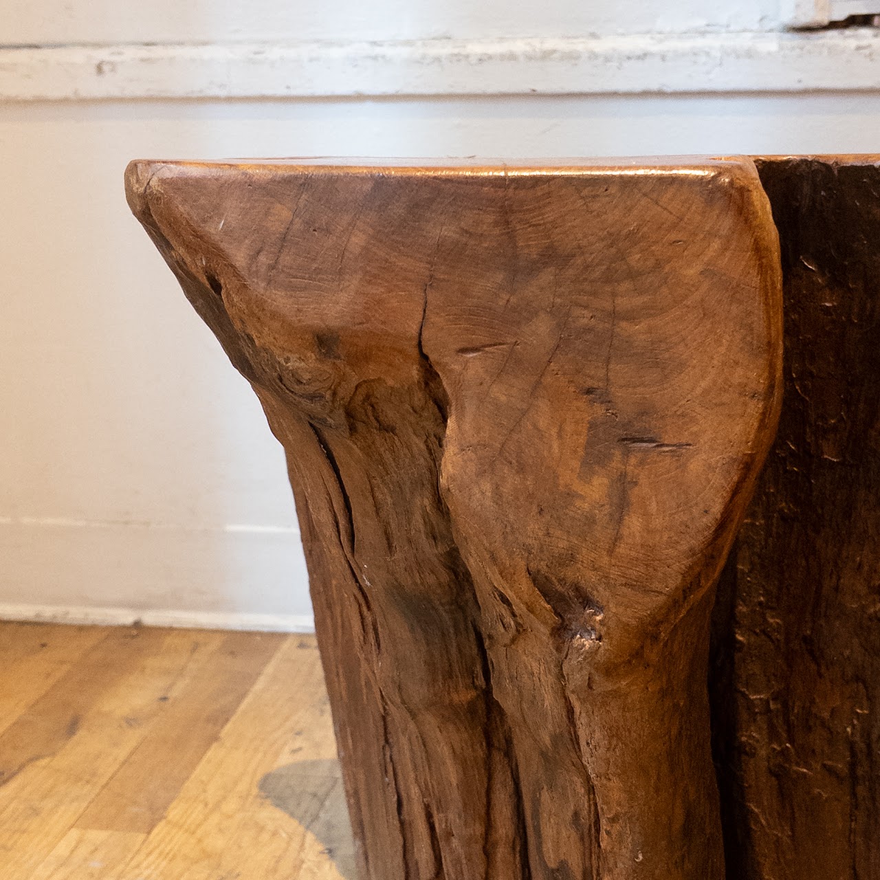 Live Edge Stump Pedestal Coffee Table