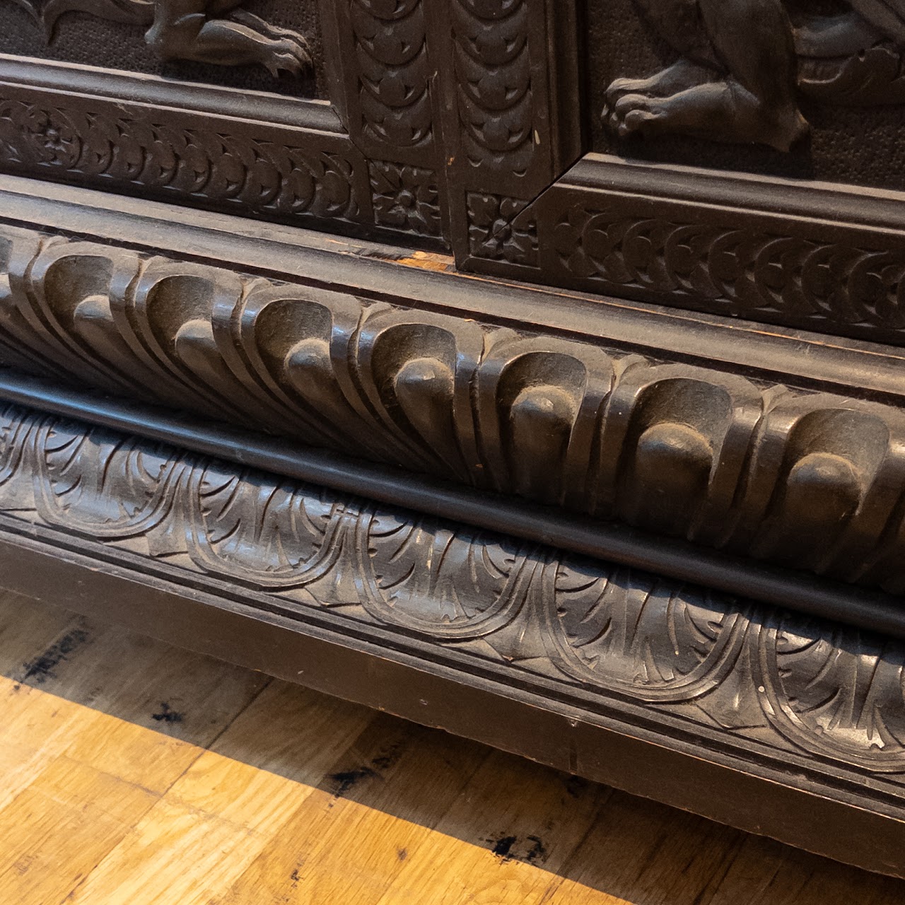 Ornate Carved Wood Cabinet