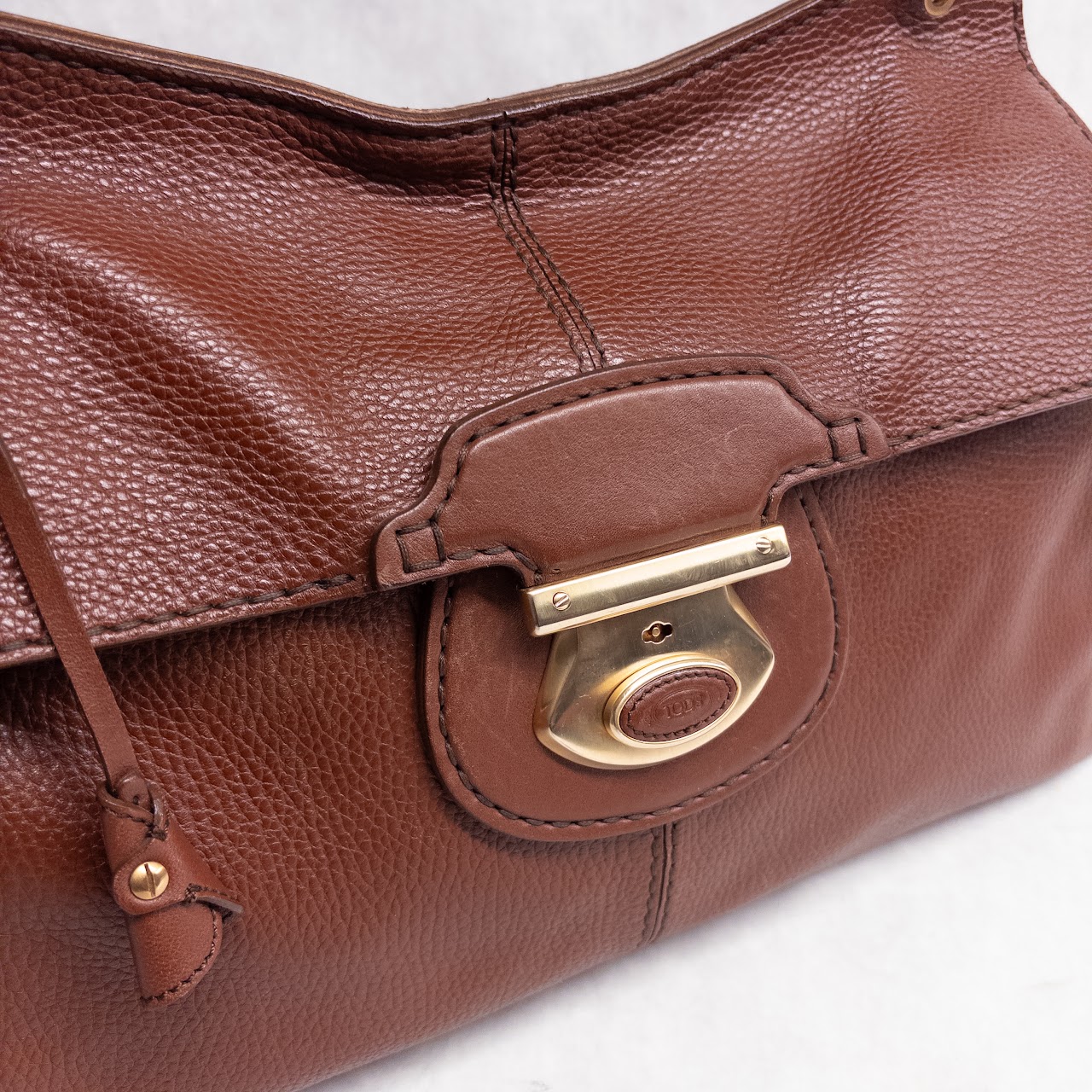 Tod's Pebbled Leather Satchel