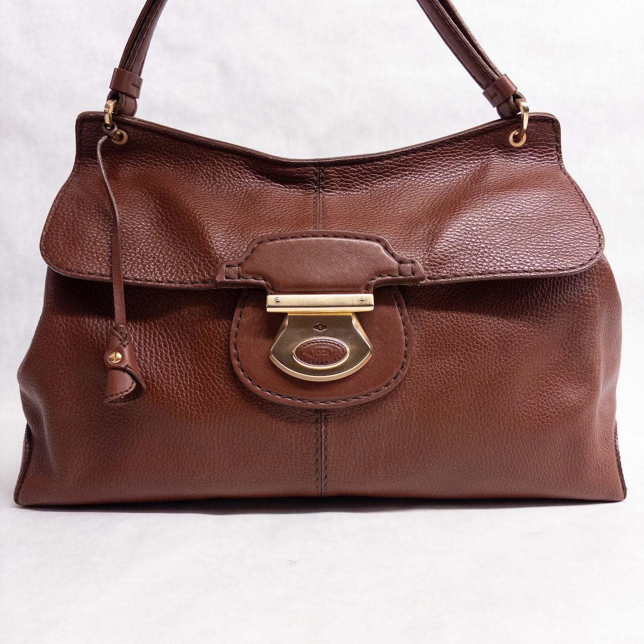 Tod's Pebbled Leather Satchel